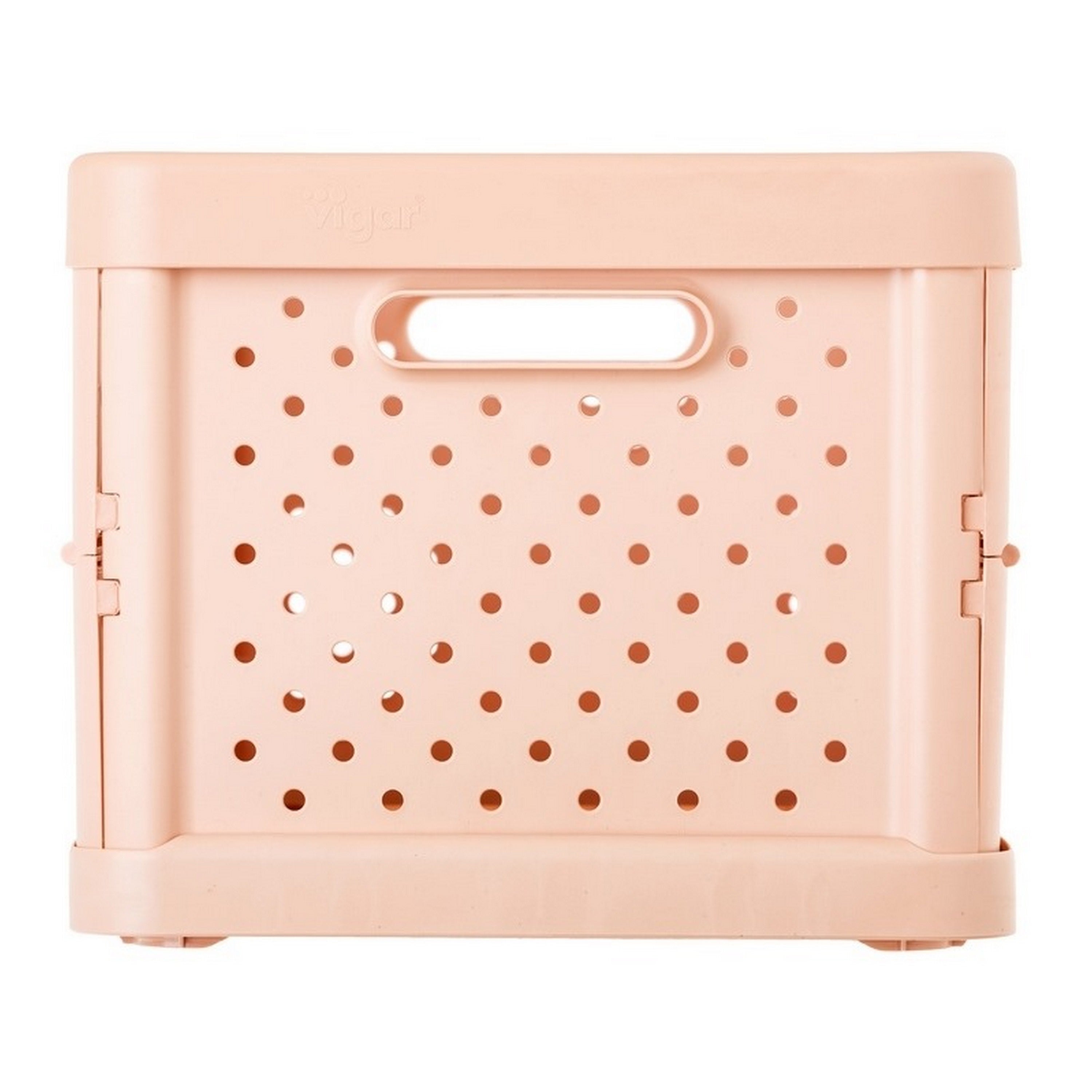 Caixa de arrumação dobrábel 23x36x19 11L rosa - 5