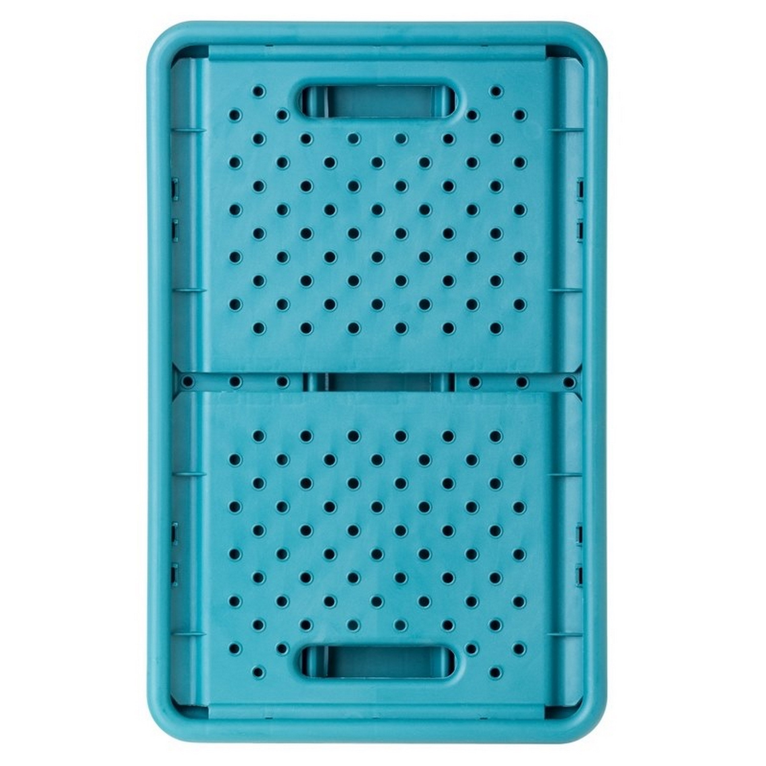 Caixa de arrumação dobrável azul 23x36x19 cm 11L - 2