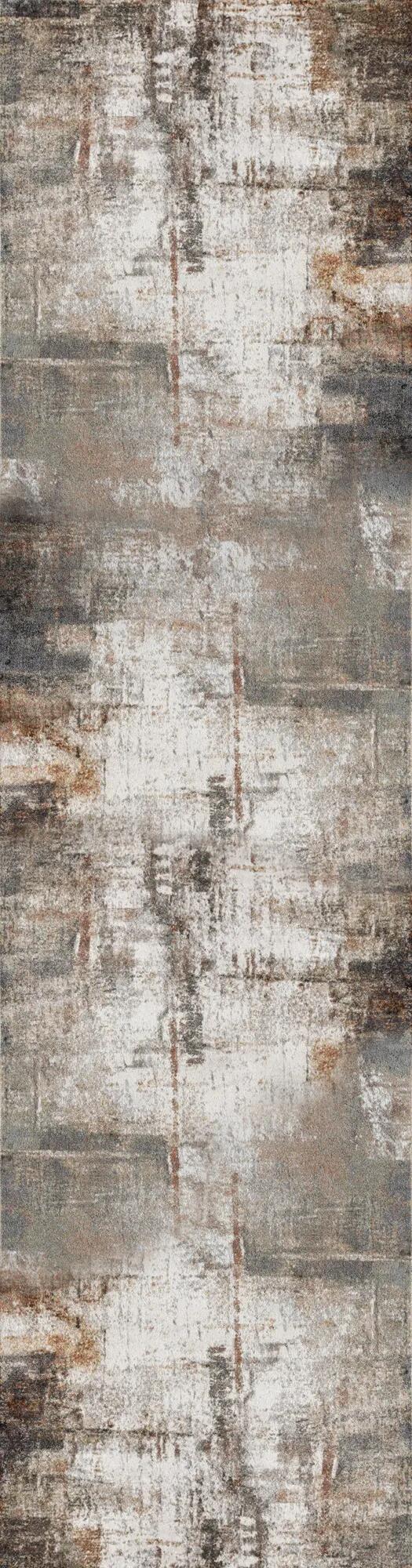 Chodnik dywanowy California Loft przecierany szaro-beżowy 60 x 200 cm