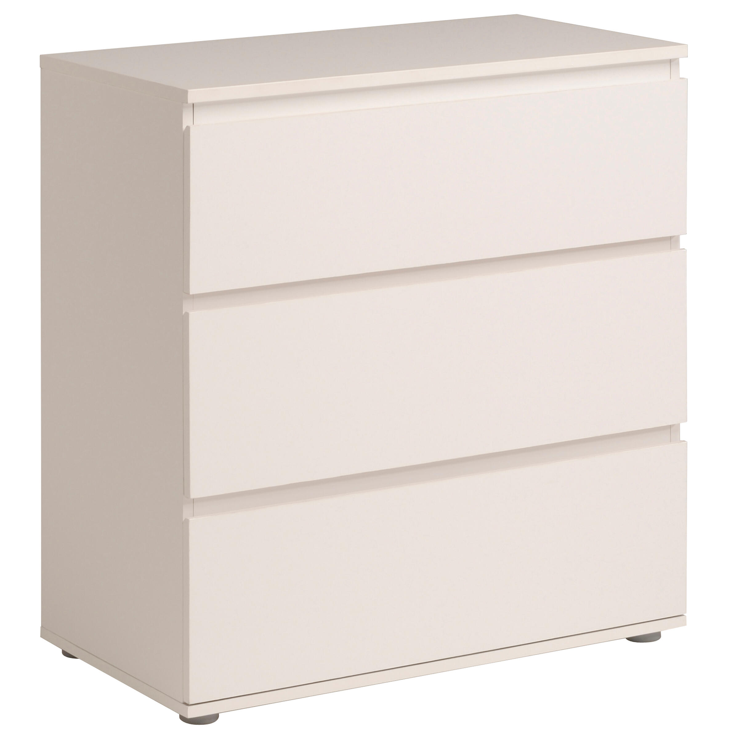 Cómoda spaceo neo blanco 3 cajones de 76.7x 82.4x39.9 cm