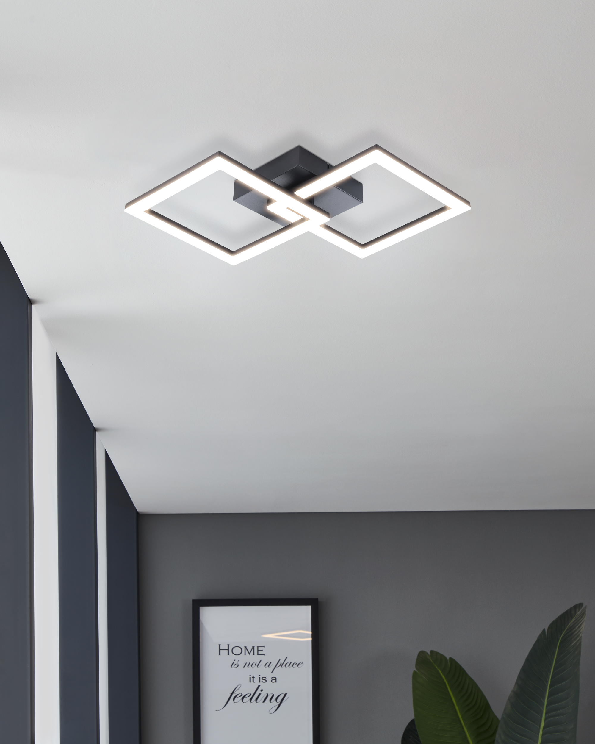 Candeeiro de teto led quadrado HUERTA-E 4000K branco - 2