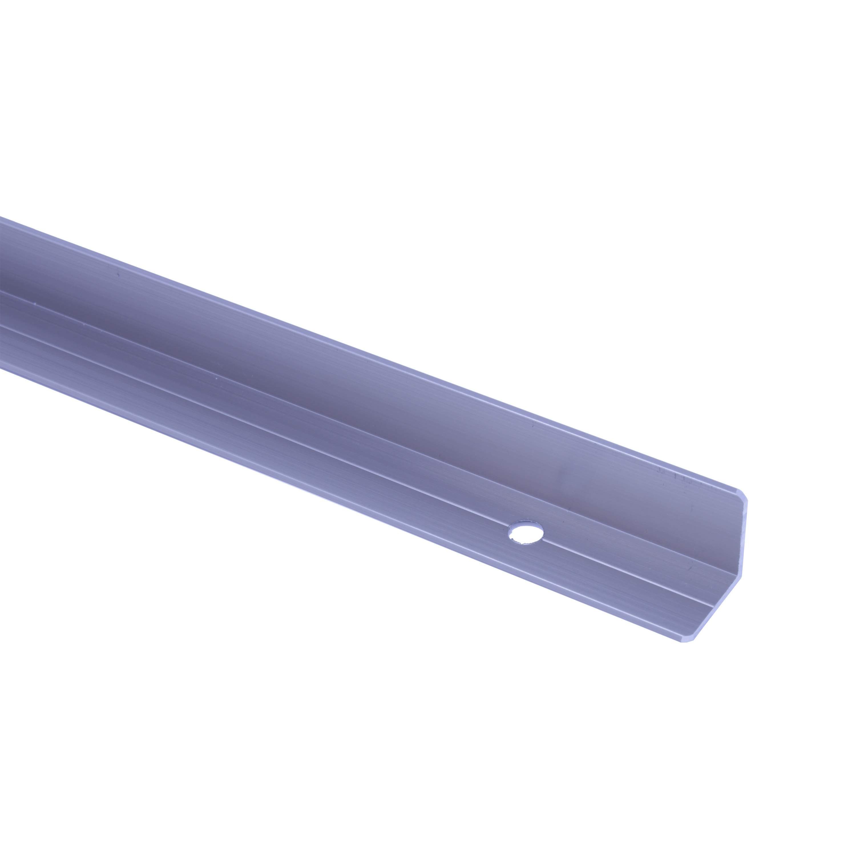 Profilé lisse aluminium anodisé argent DELINIA ID, H.15 x Ep.15 mm, L.0.00765 cm - 2