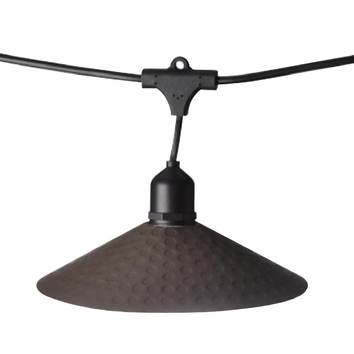 Ghirlanda luminosa VINTY 10 lampadine 7 m, cavo nero, IP44 - 4