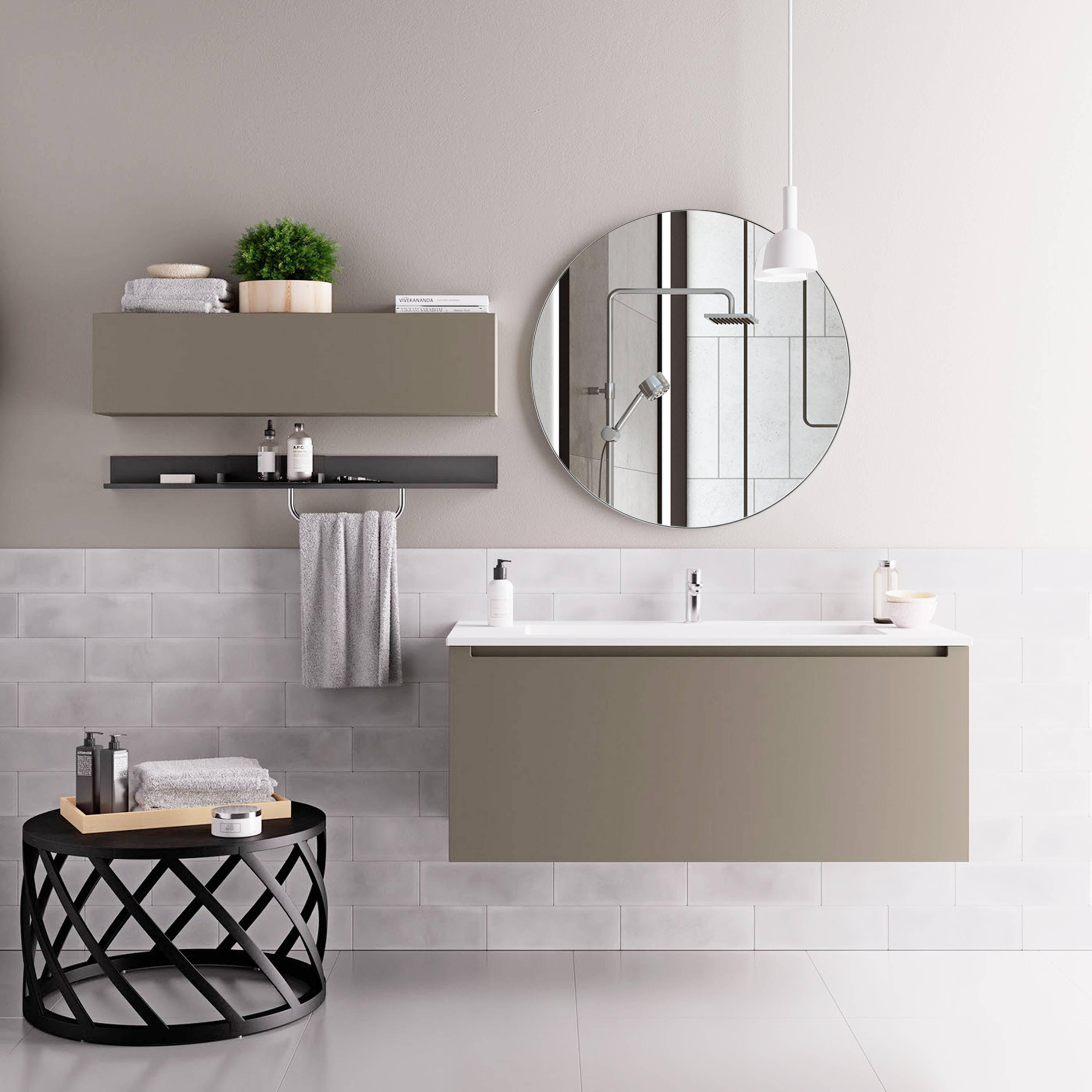 Lustro okrągłe Nory śr. 55 cm Inspire - 8