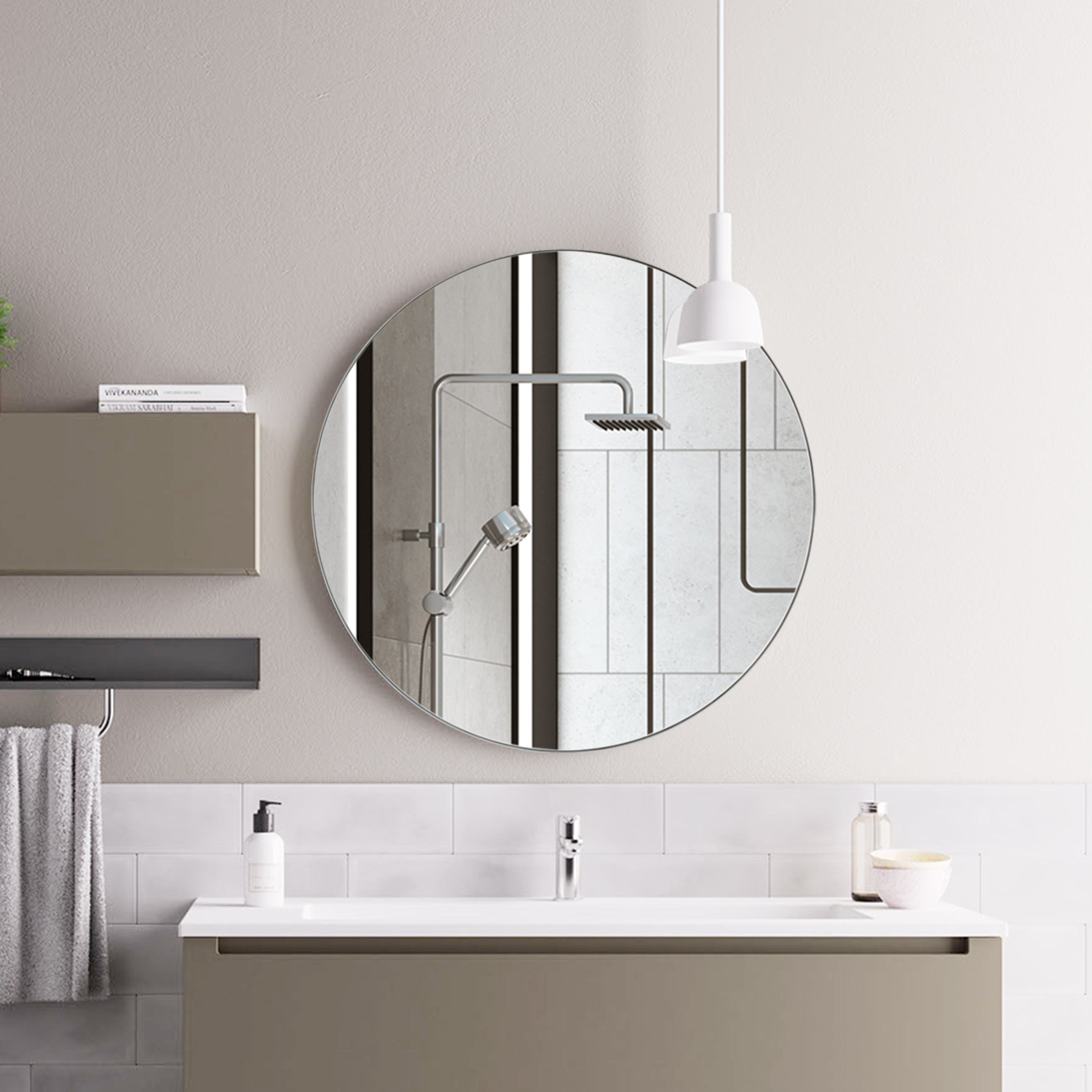 Lustro okrągłe Nory śr. 55 cm Inspire - 7