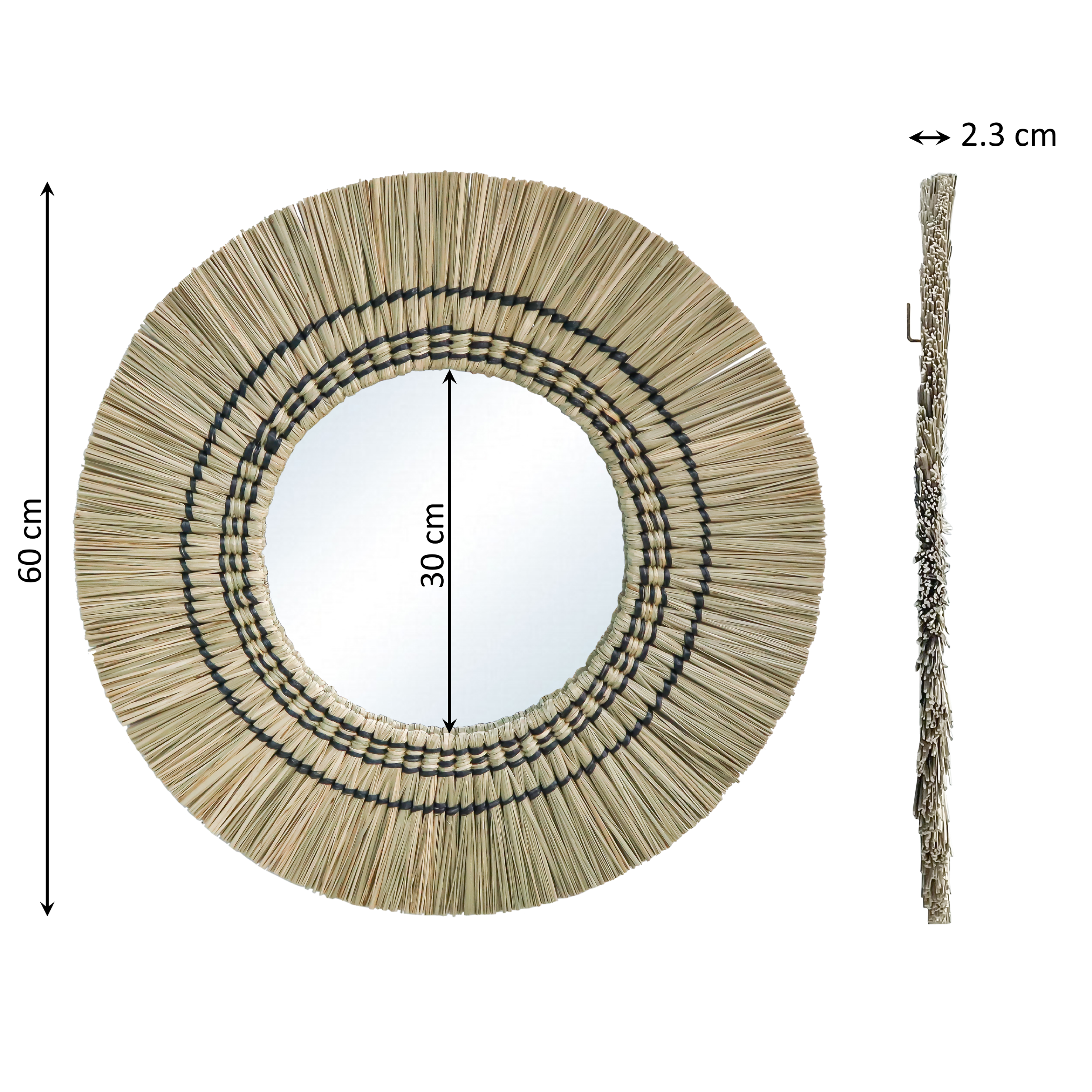 Lustro okrągłe Palia śr. 60 cm Inspire - 4