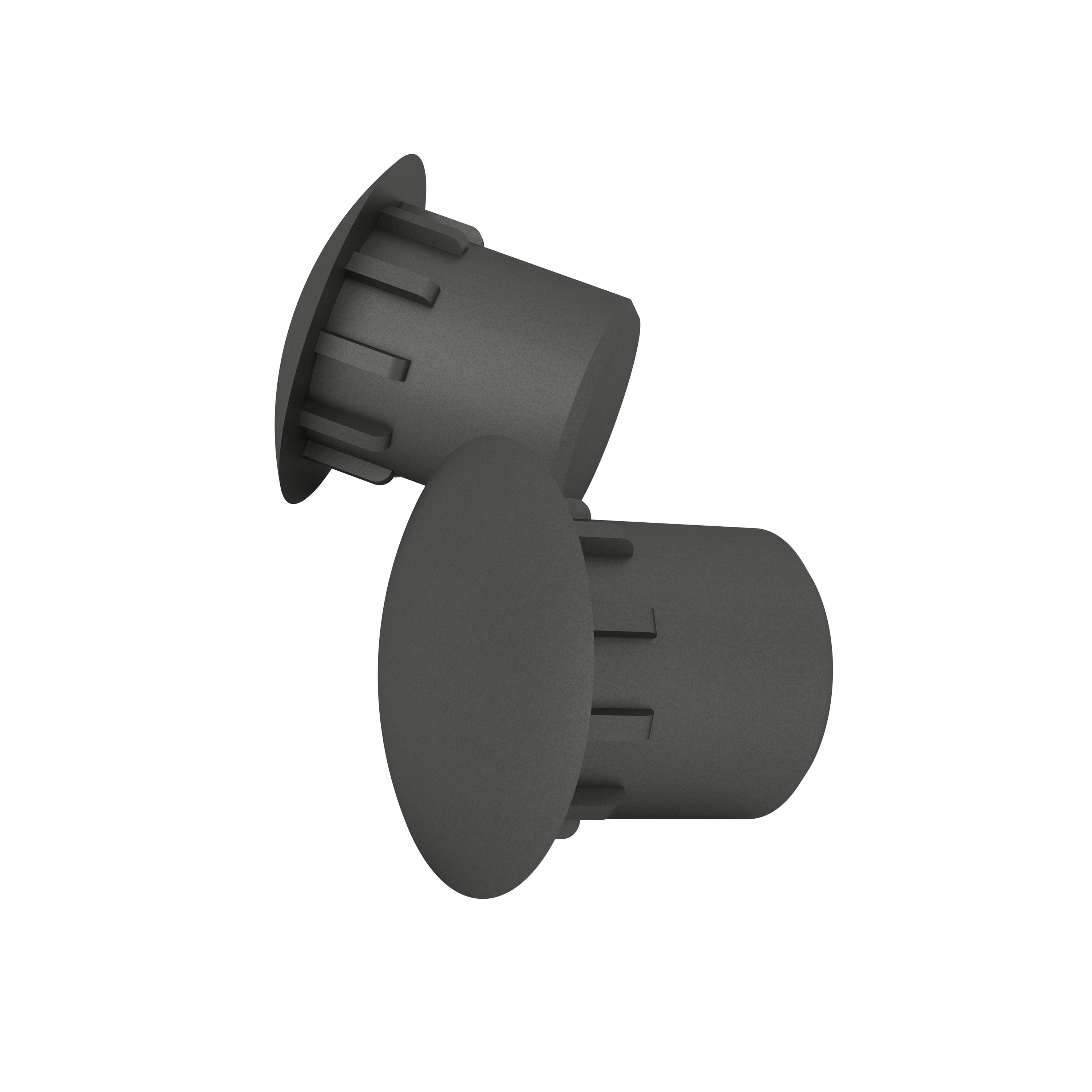 Lot de 120 caches-trou pvc rond gris FINSA | Leroy Merlin