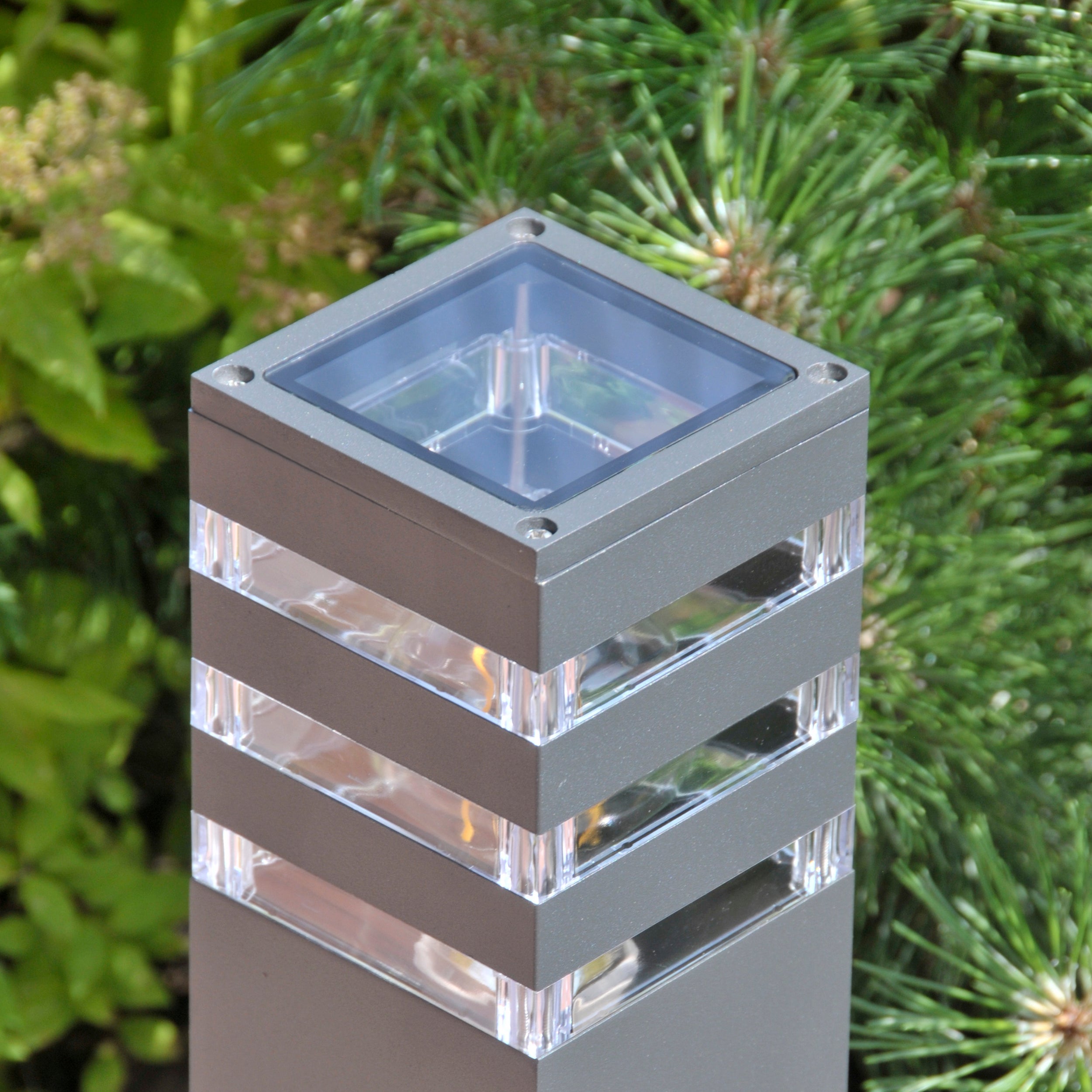 Lampa zewnętrzna ogrodowa słupek Teksas E27 44 cm grafit IP44 Goldlux - 4