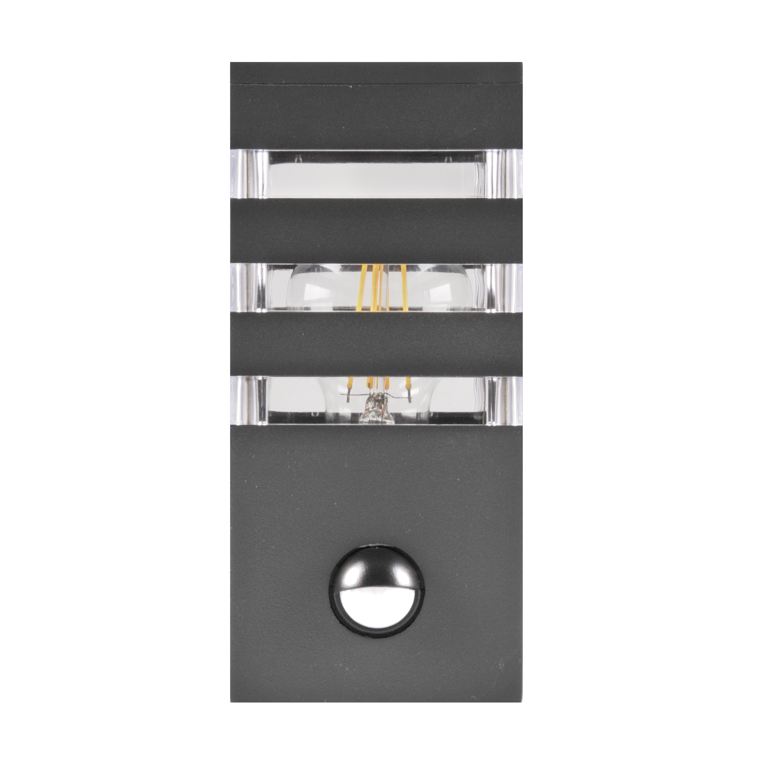 Kinkiet zewnętrzny ogrodowy Teksas z czujnikiem E27 grafit IP44 Goldlux - 14