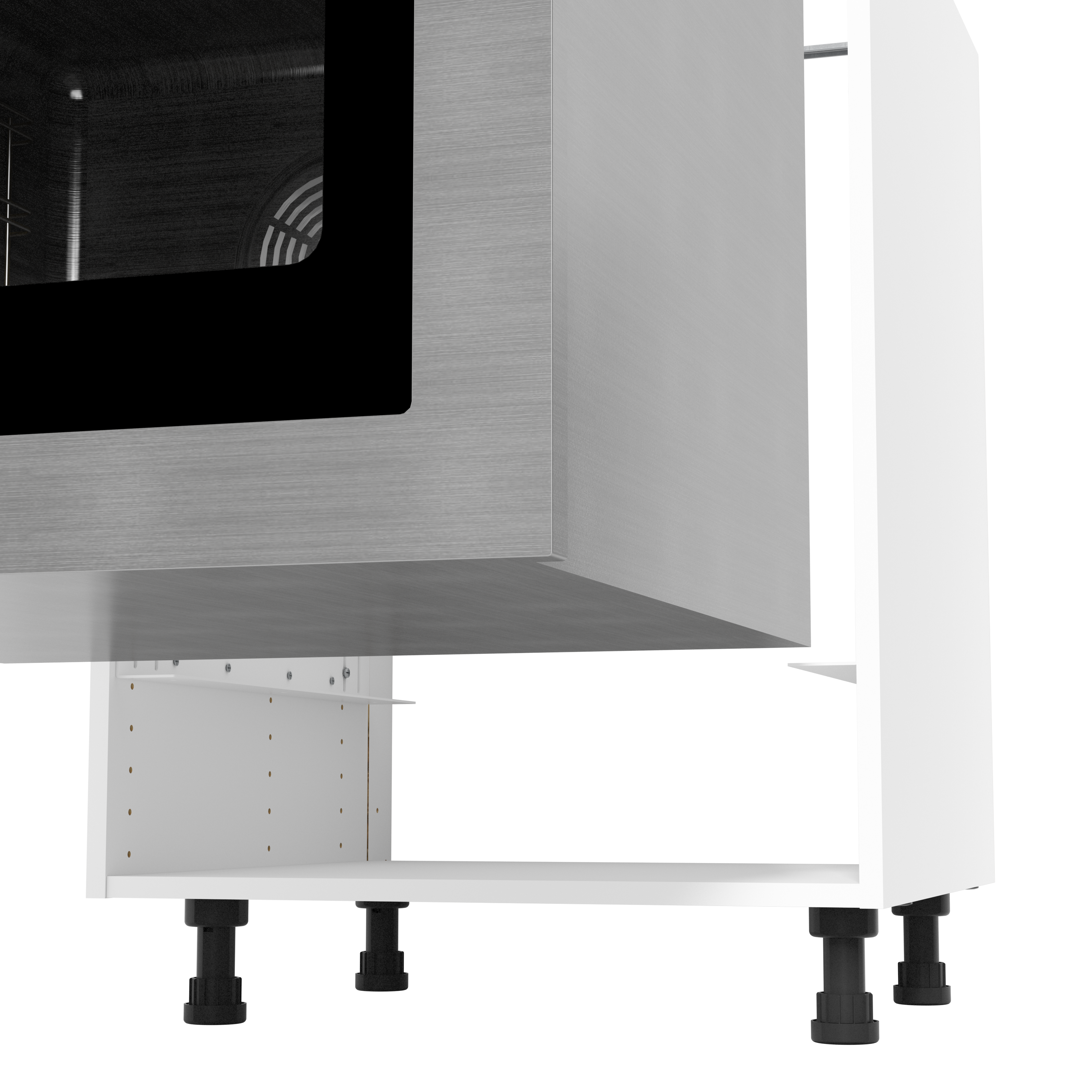 Lot de 2 équerres sous four FINSA blanc H.6.2 x l.51.2 x P.5.2 cm - 6