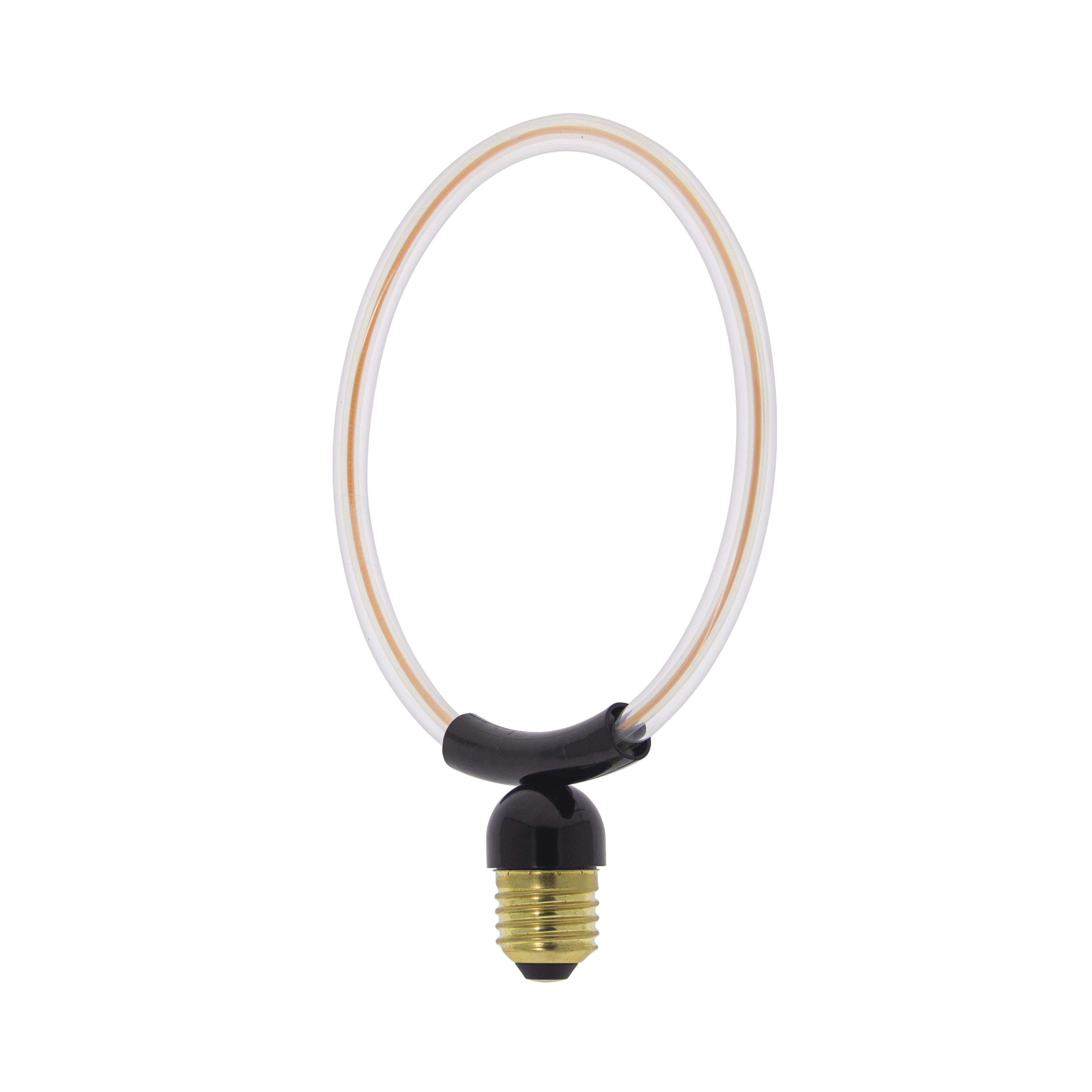 Ampoule décorative, petit cercle, E27, 800lm = 60W, blanc chaud, XANLITE - 6