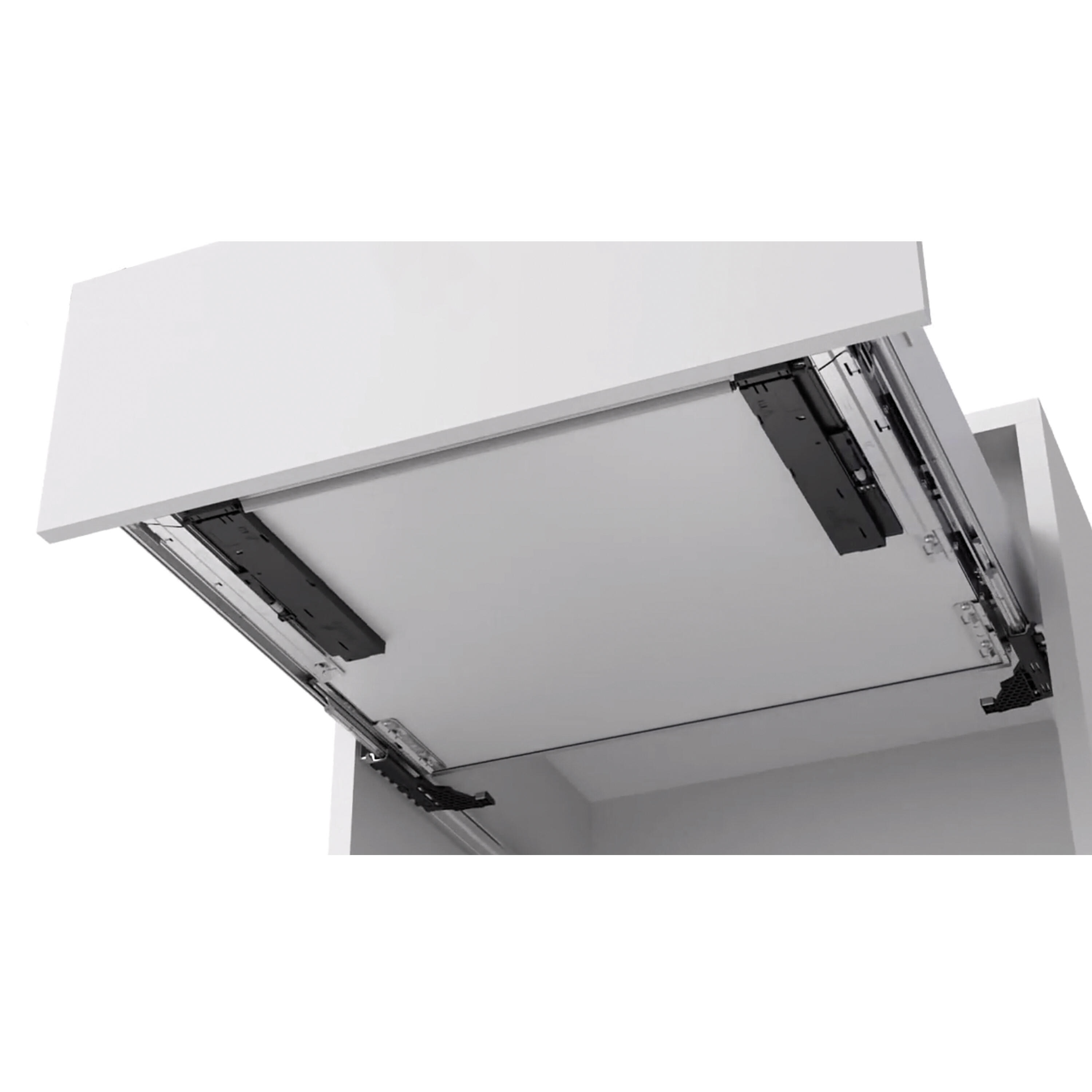 Lot de 2 systèmes d'ouverture sans poignée noir, pour tiroir grand volume HETTIC - 3