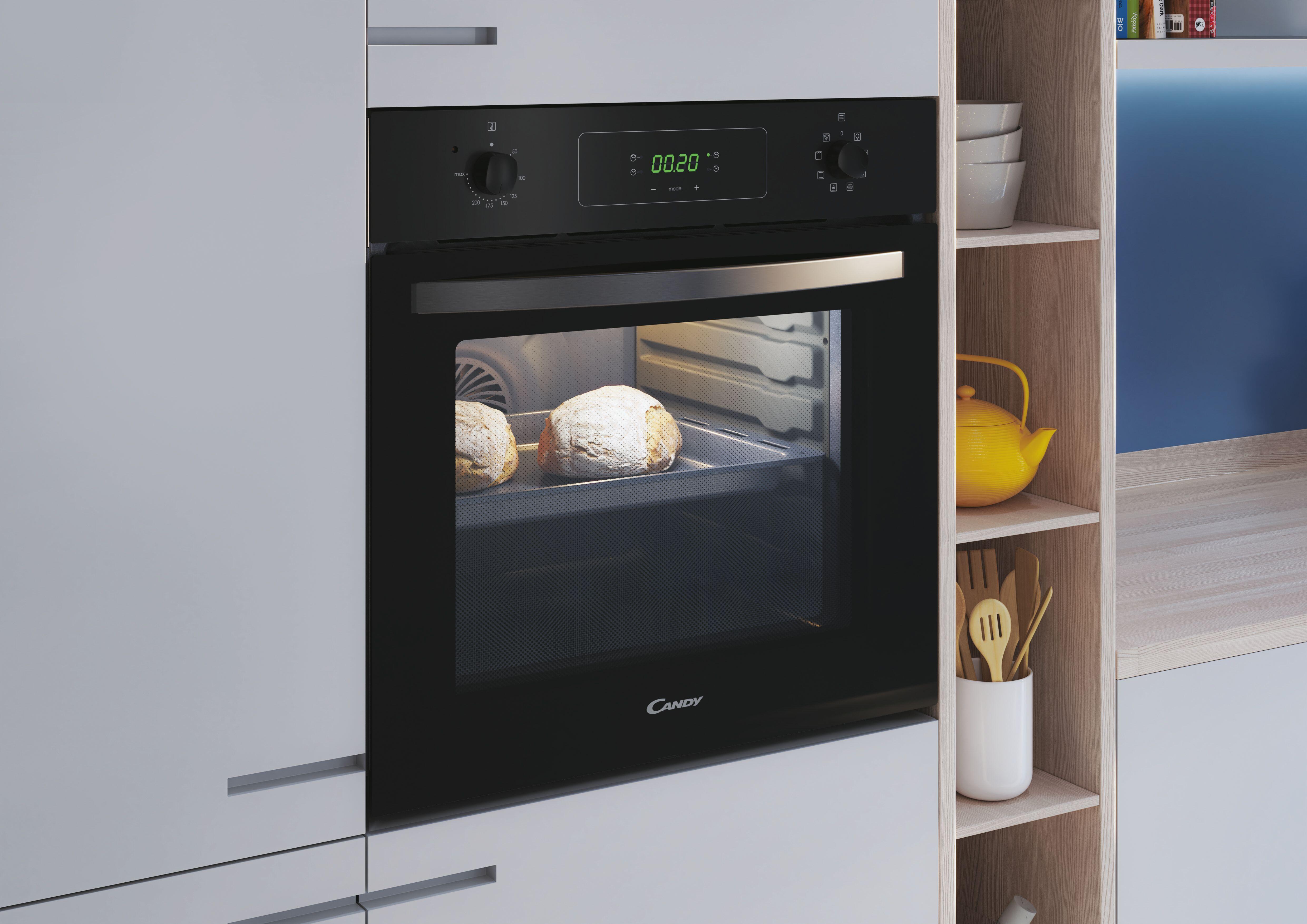 Four chaleur tournante, catalyse, CANDY FIDC N665 Noir - 5