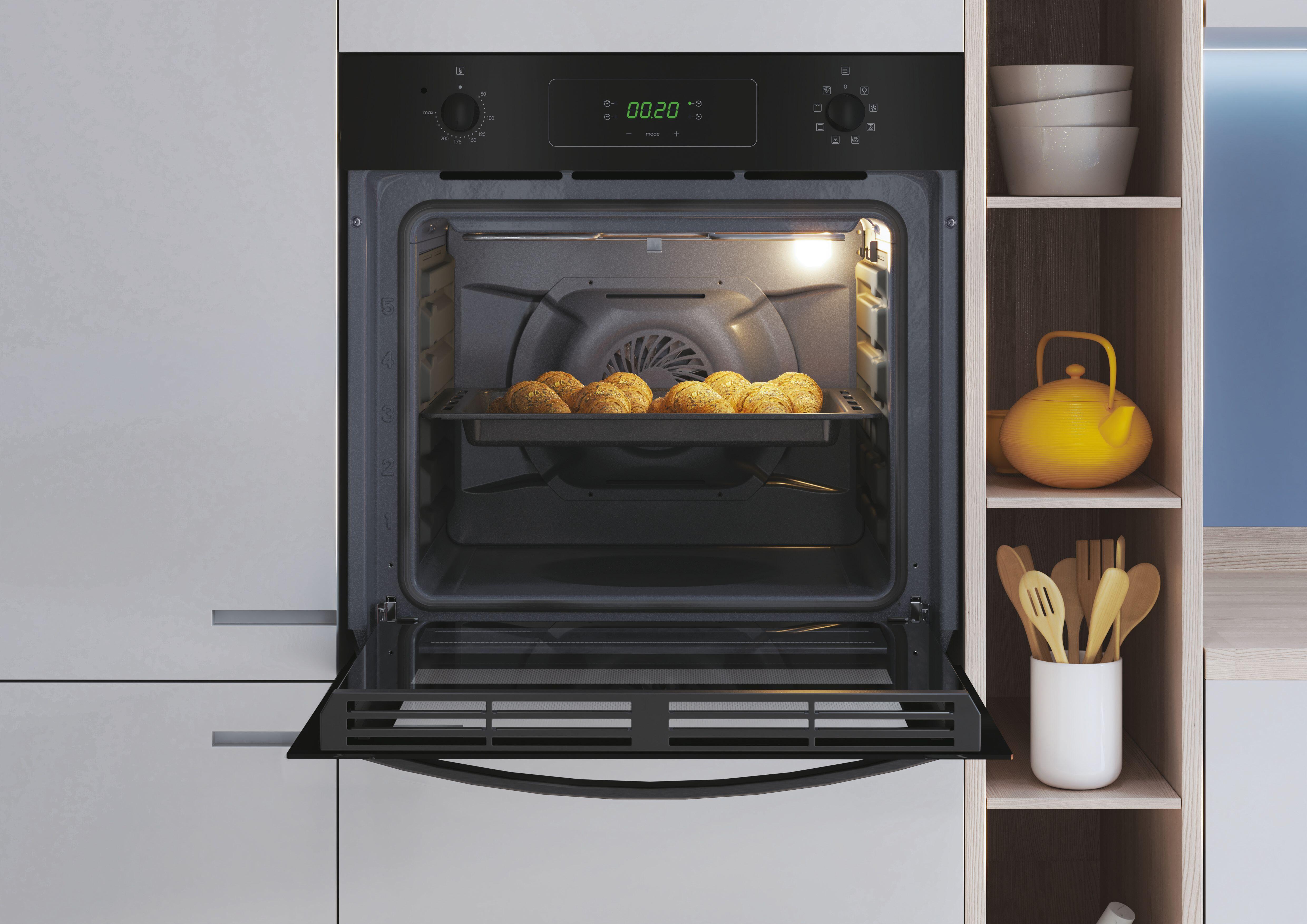 Four chaleur tournante, catalyse, CANDY FIDC N665 Noir - 4