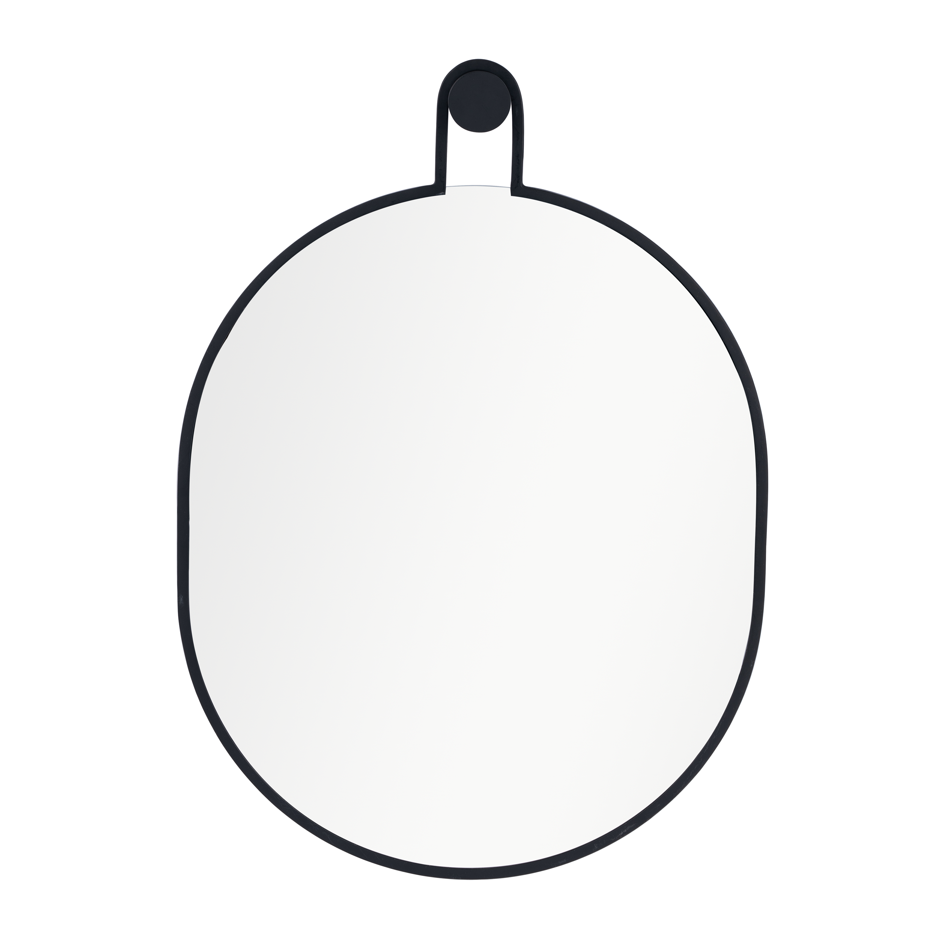 Miroir ovale métal noir Pendul INSPIRE, l.50 x H.70 cm - 9