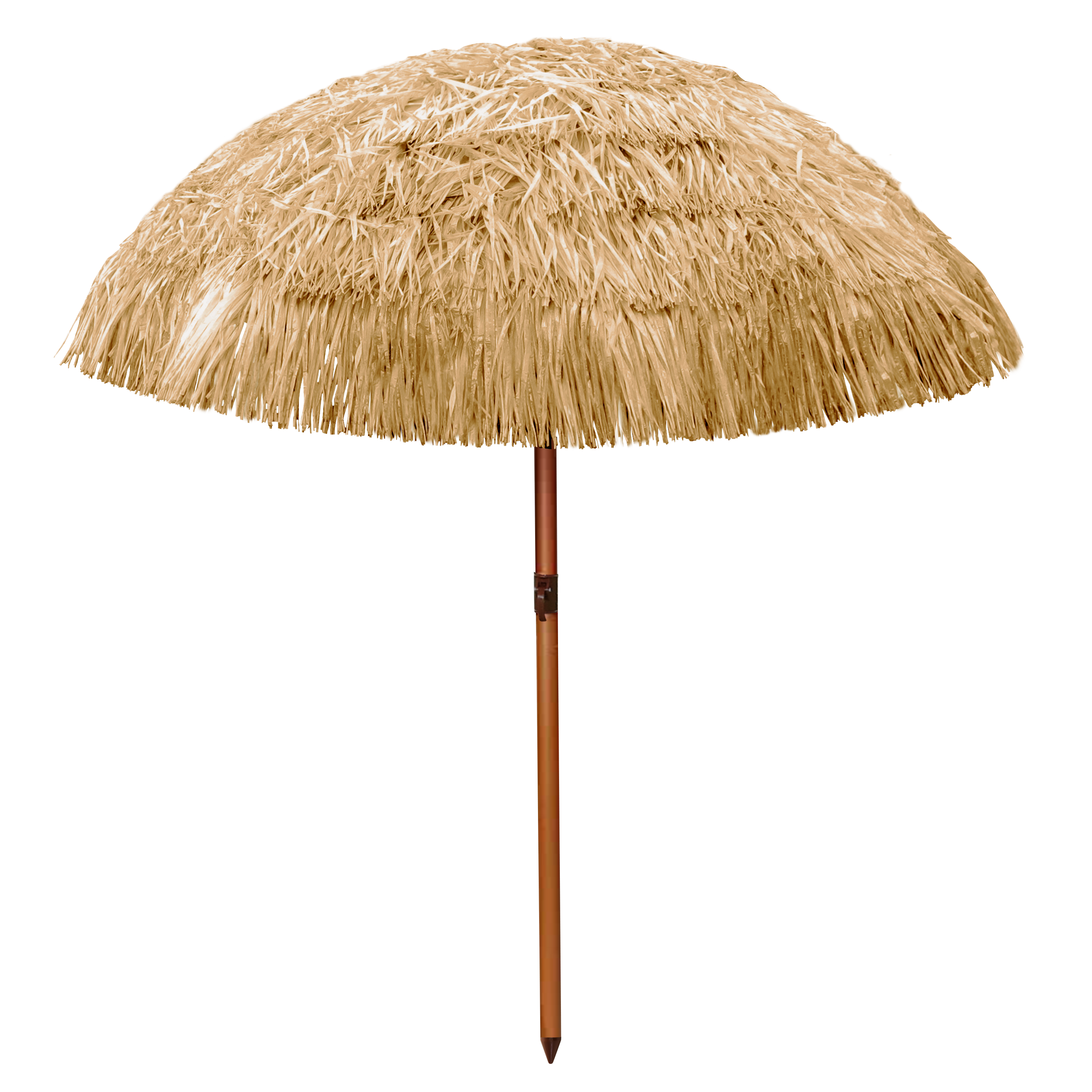 Parasol plażowy okrągły Hawajski śr. 180 cm beżowy
