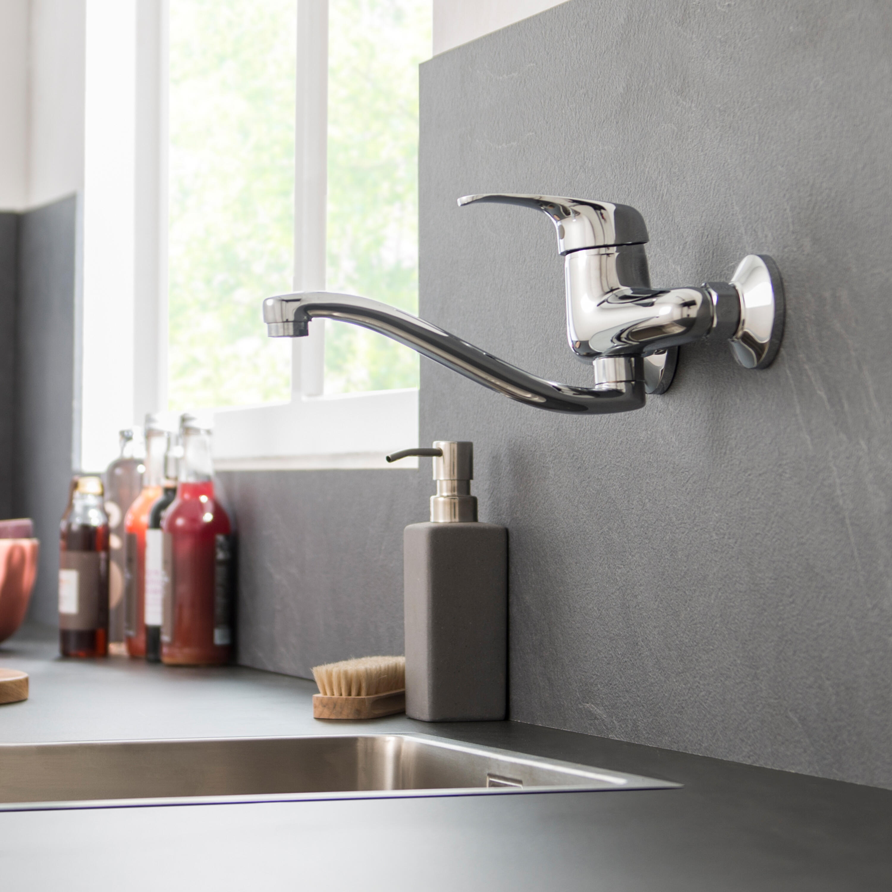 Cocina Pared Leroy Leroy Merlin Griferia De Cocina Grifo De Cocina