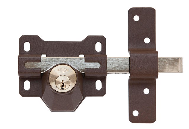 CERROJO PUERTA DE SEGURIDAD PARA INTERIOR Y EXTERIOR PINTADO 3 LLAVES CAYS