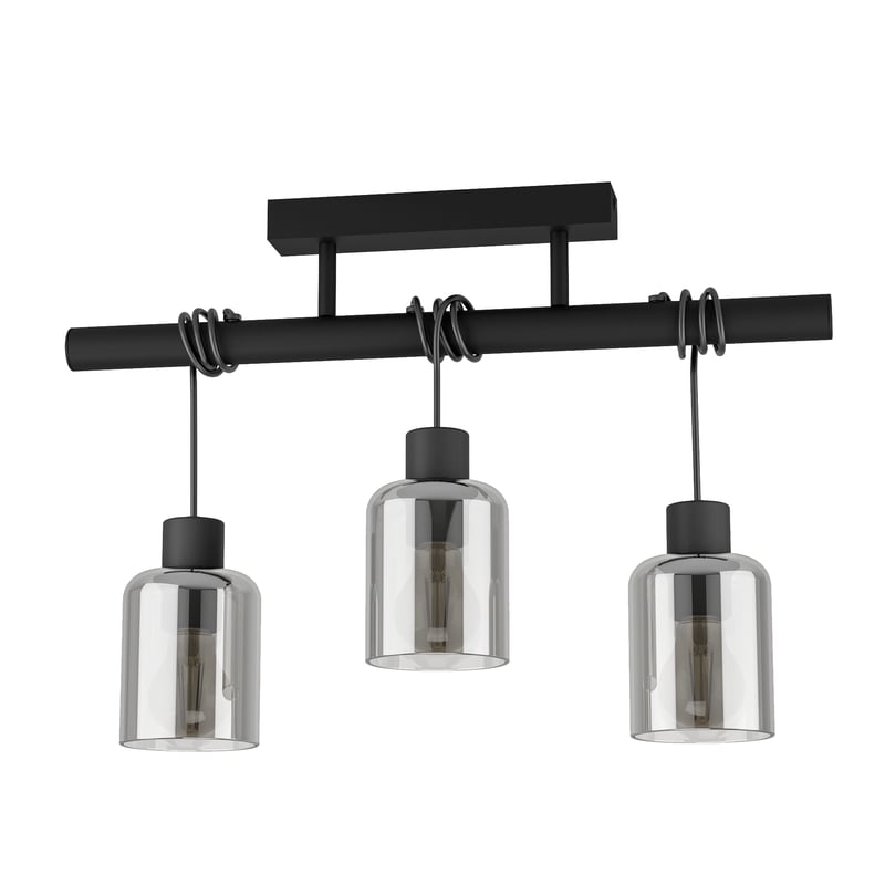 Lampa sufitowa Paradox czarna 3 x E27 Inspire