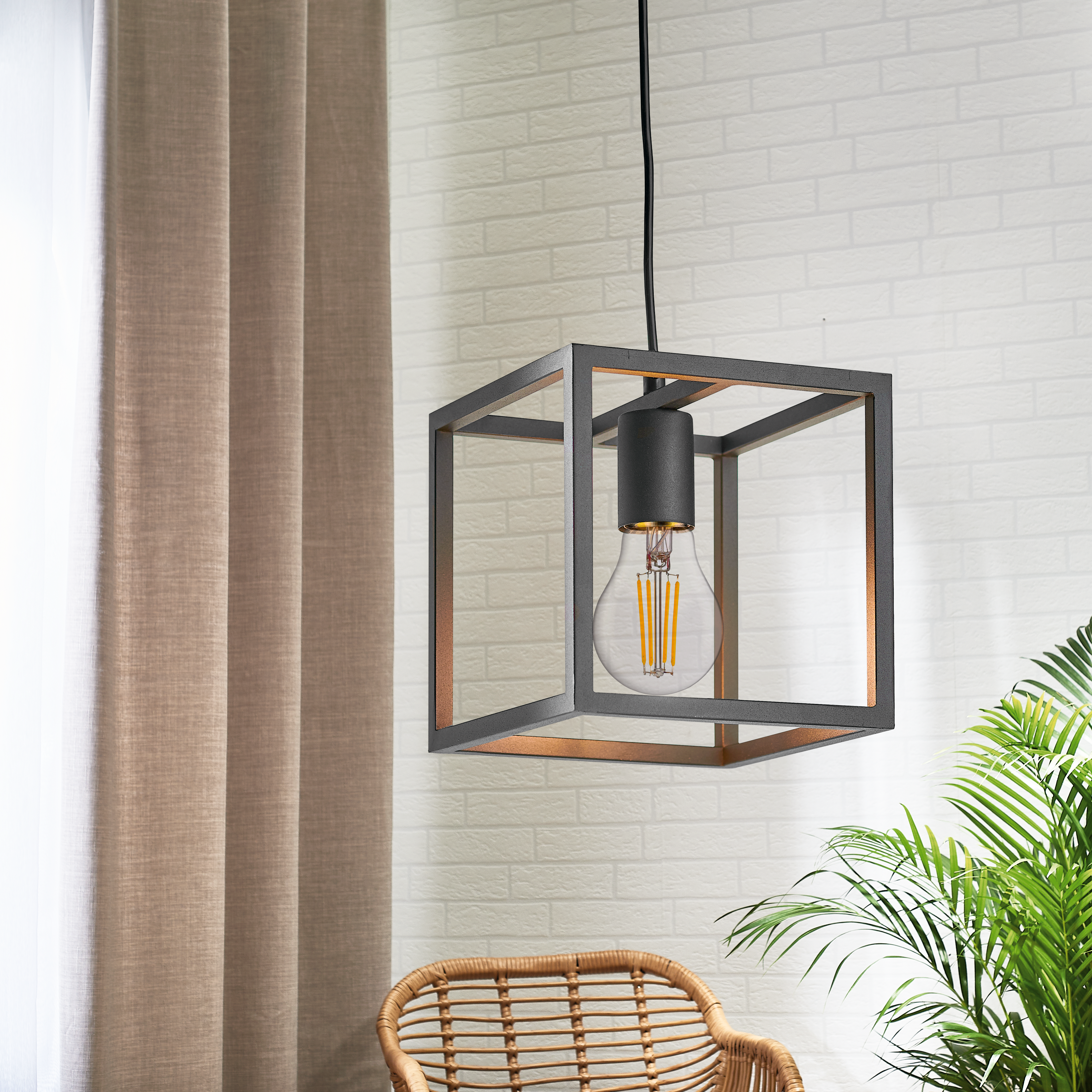 Lampa wisząca Eldrick czarna E27 Inspire - 5