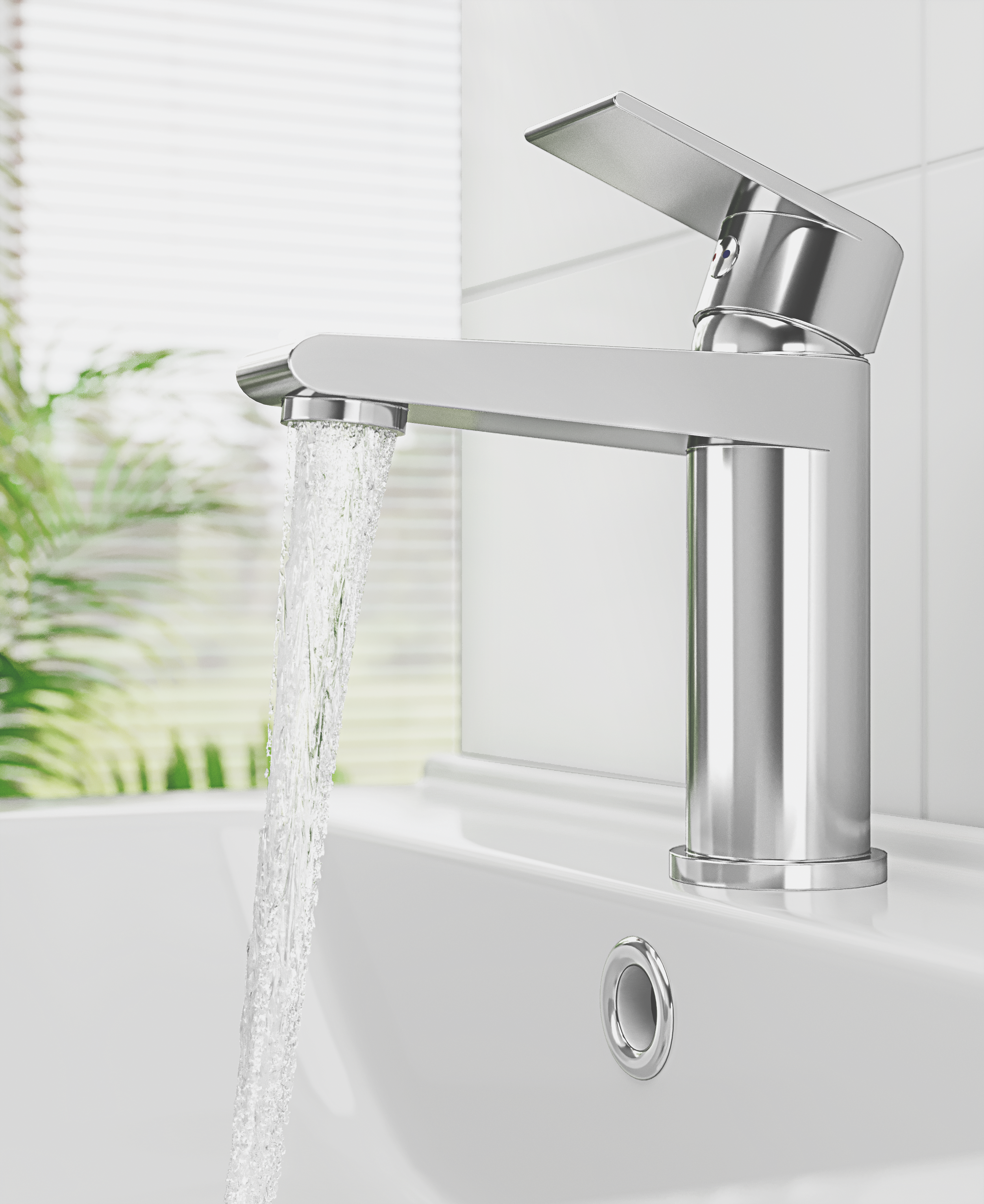 Bateria umywalkowa chrom K/Klik Alto Sensea - 3