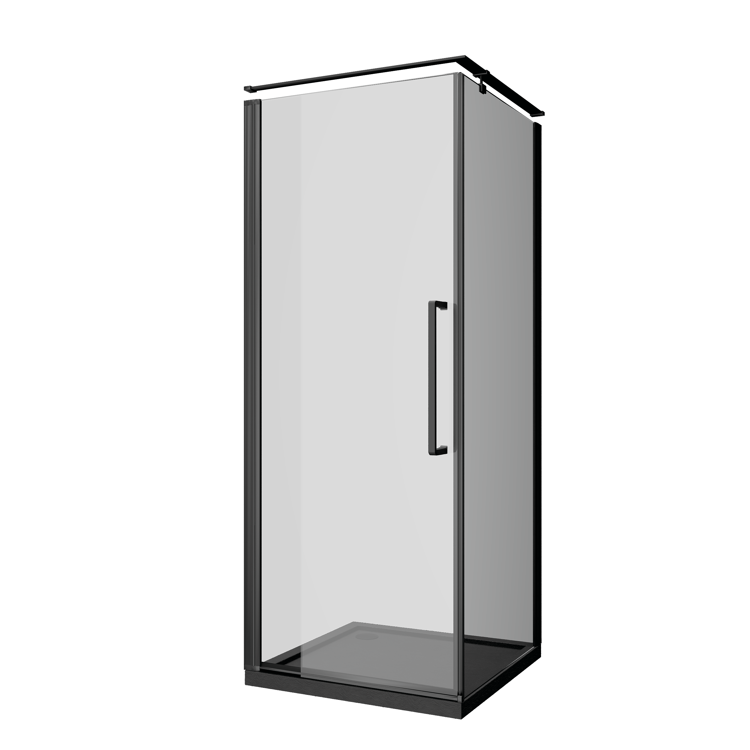 Brodzik Kwadratowy Sensea Ipsilon 80 x 80 x 5 cm Czarny Kamień - 14