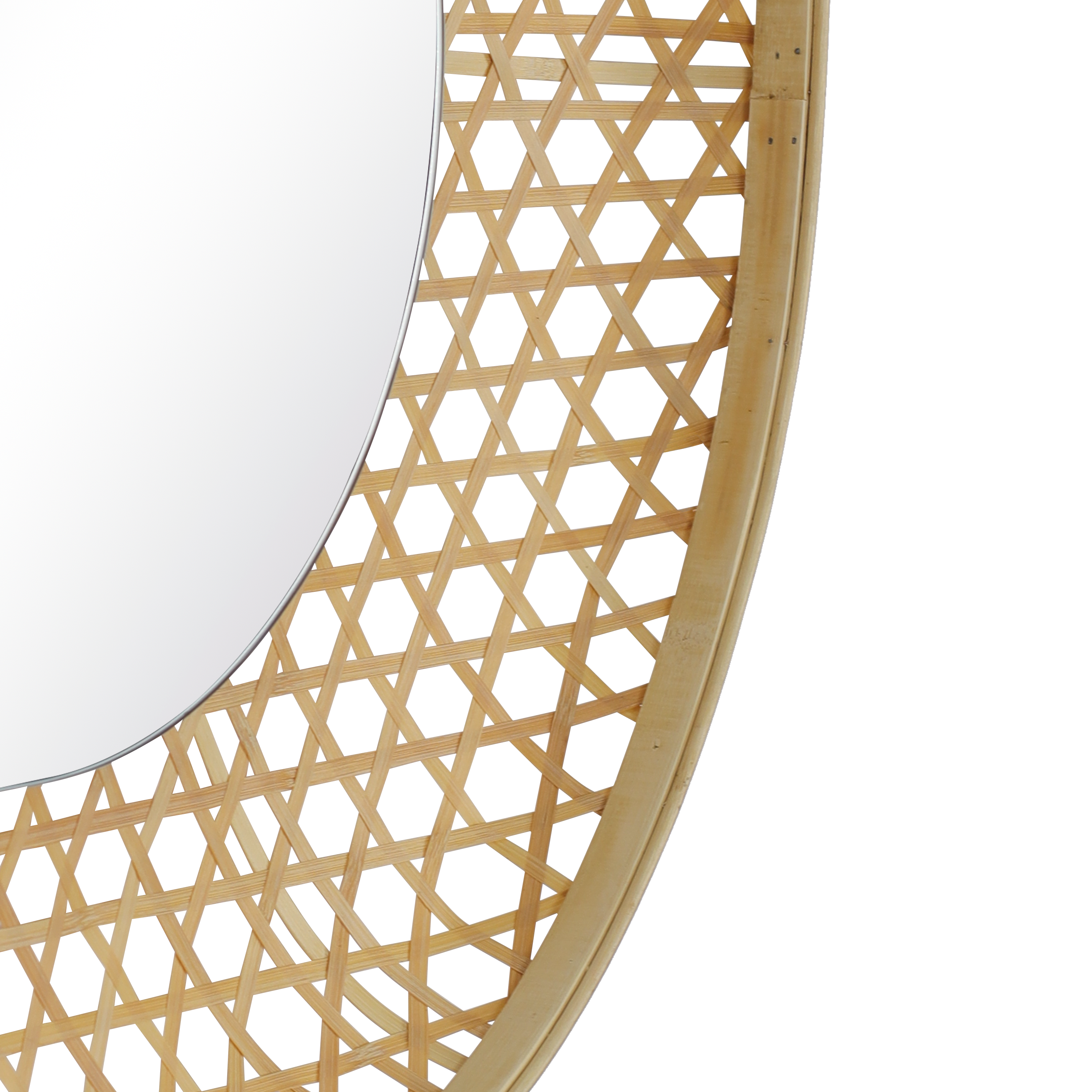 Miroir ovale bambou naturel Palmeira INSPIRE, l.65 x H.78 cm - 6