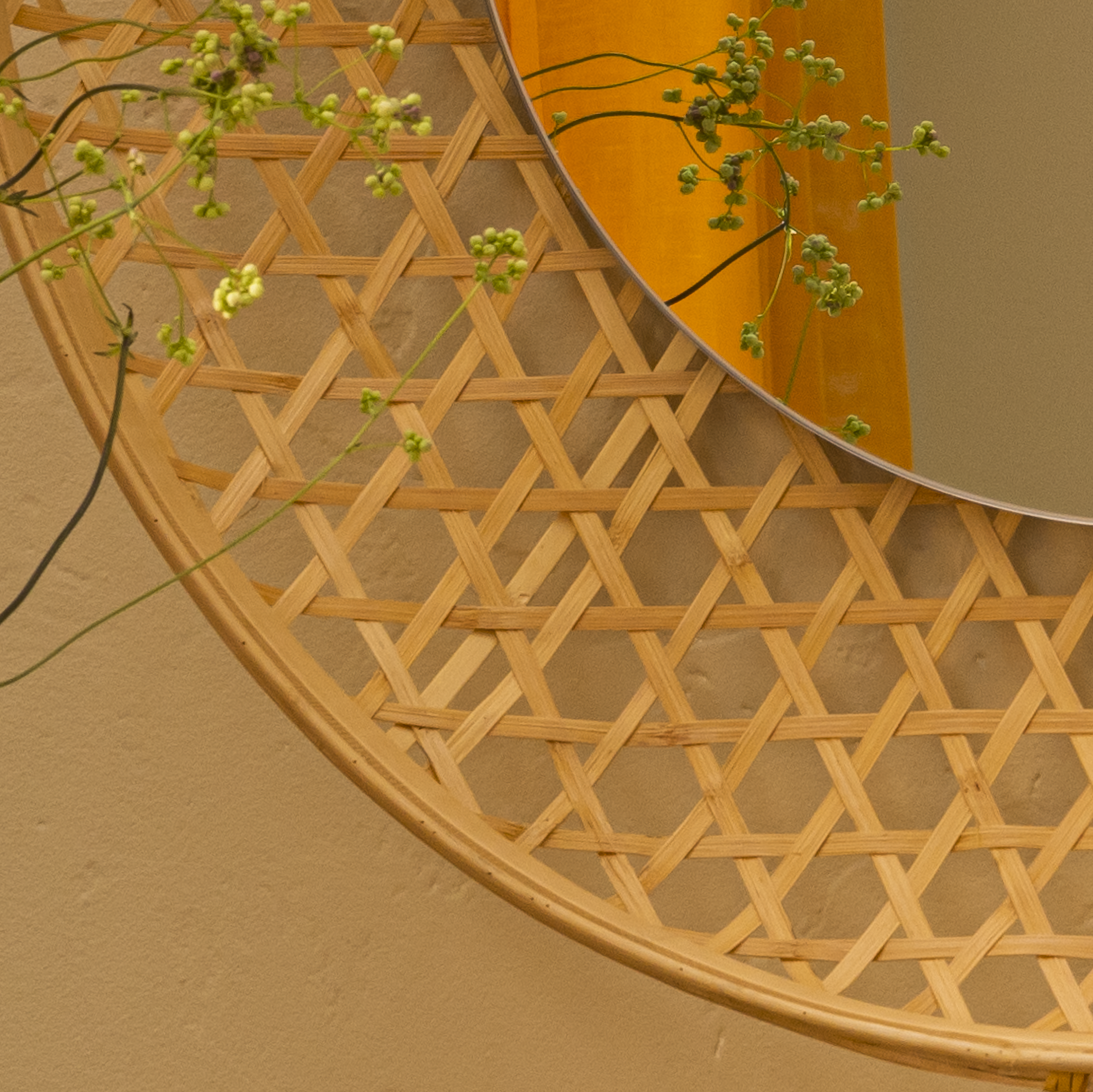 Miroir ovale bambou naturel Palmeira INSPIRE, l.65 x H.78 cm - 5