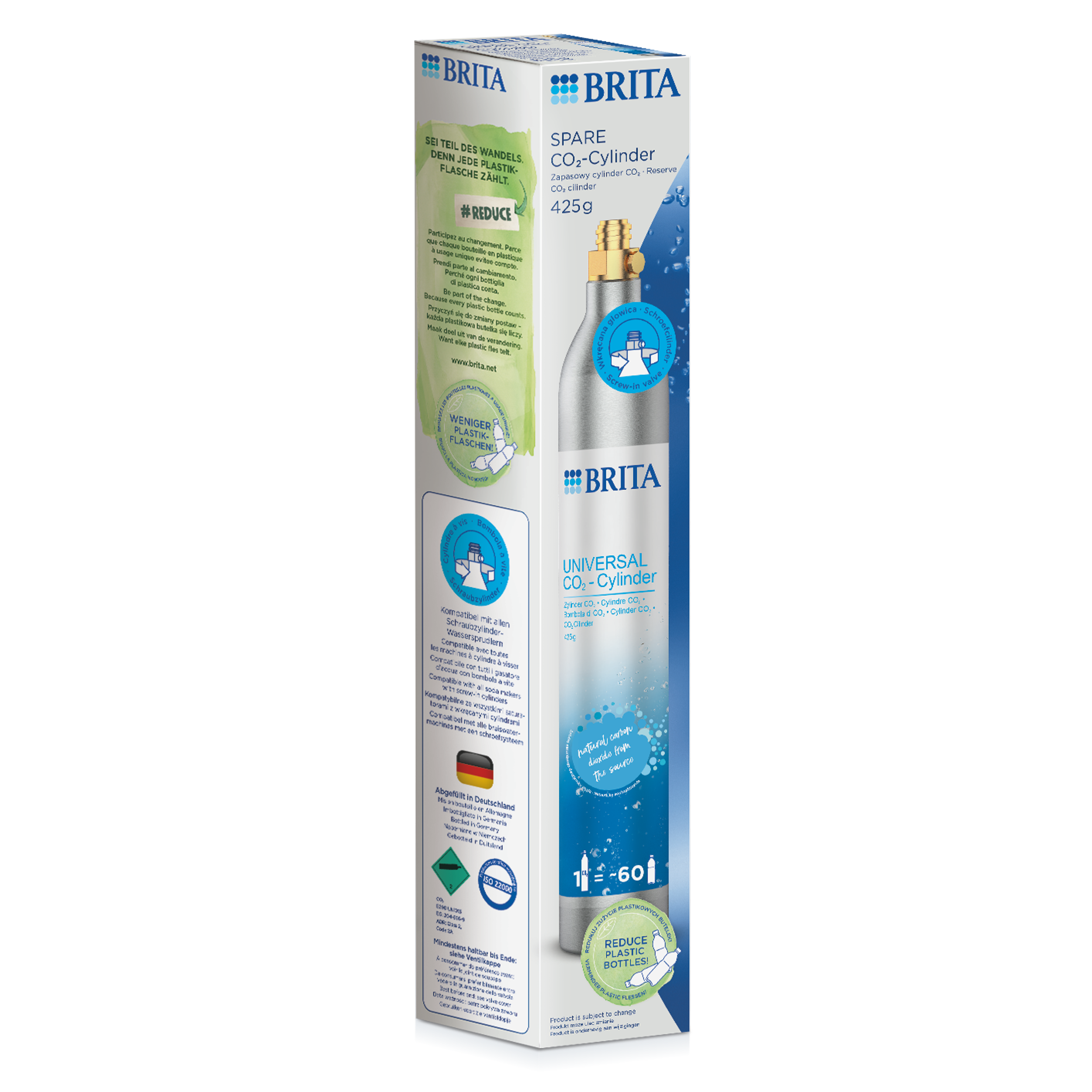 Nabój z gazem CO2 do saturatora SodaOne Brita - 2