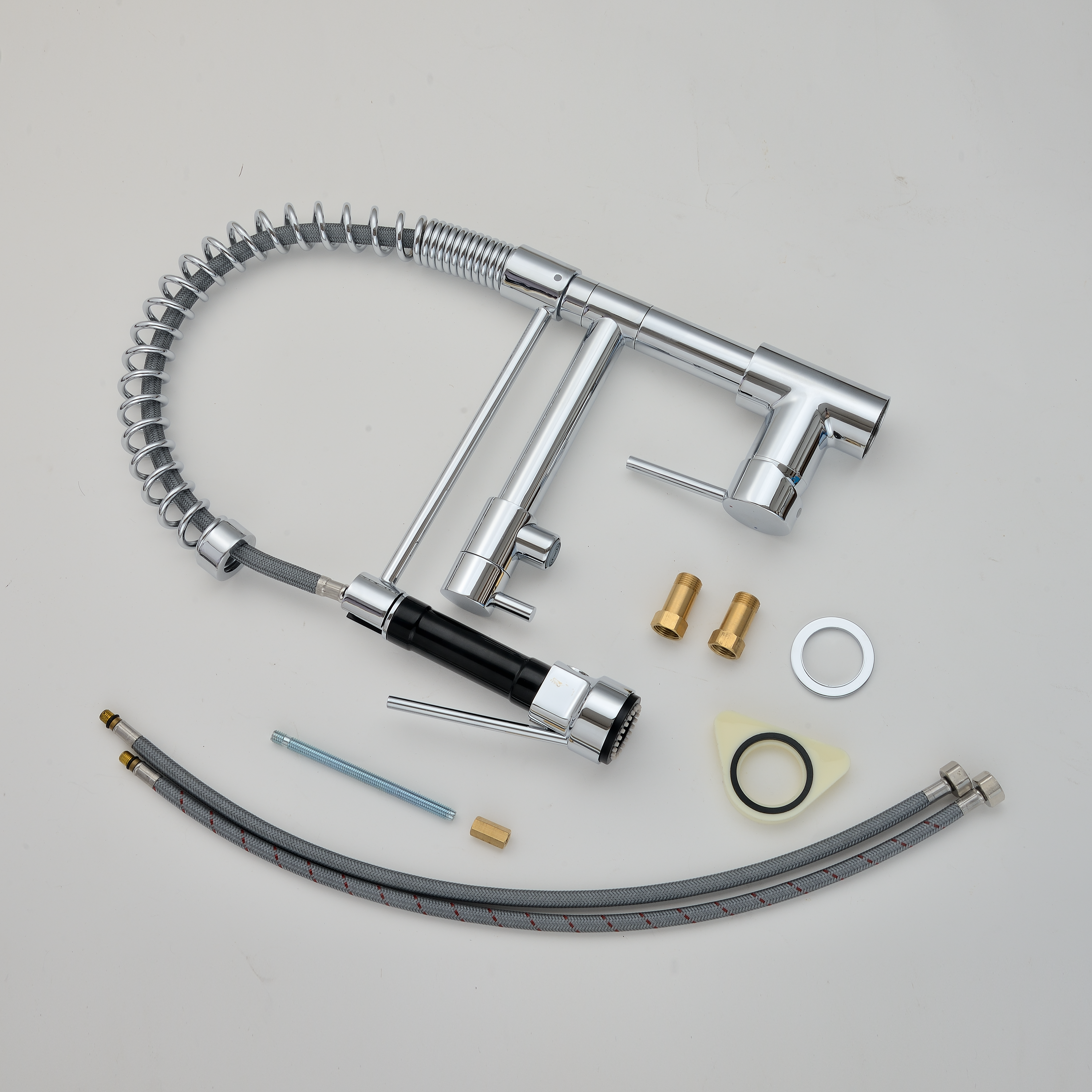 Mitigeur de cuisine avec douchette DELINIA Alain argent - 7