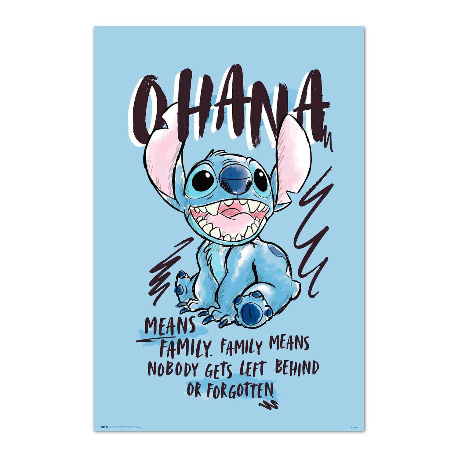 Póster Cine rectangular de 61 x 91.5 cm. Papel Disney Stitch multicolor - 2