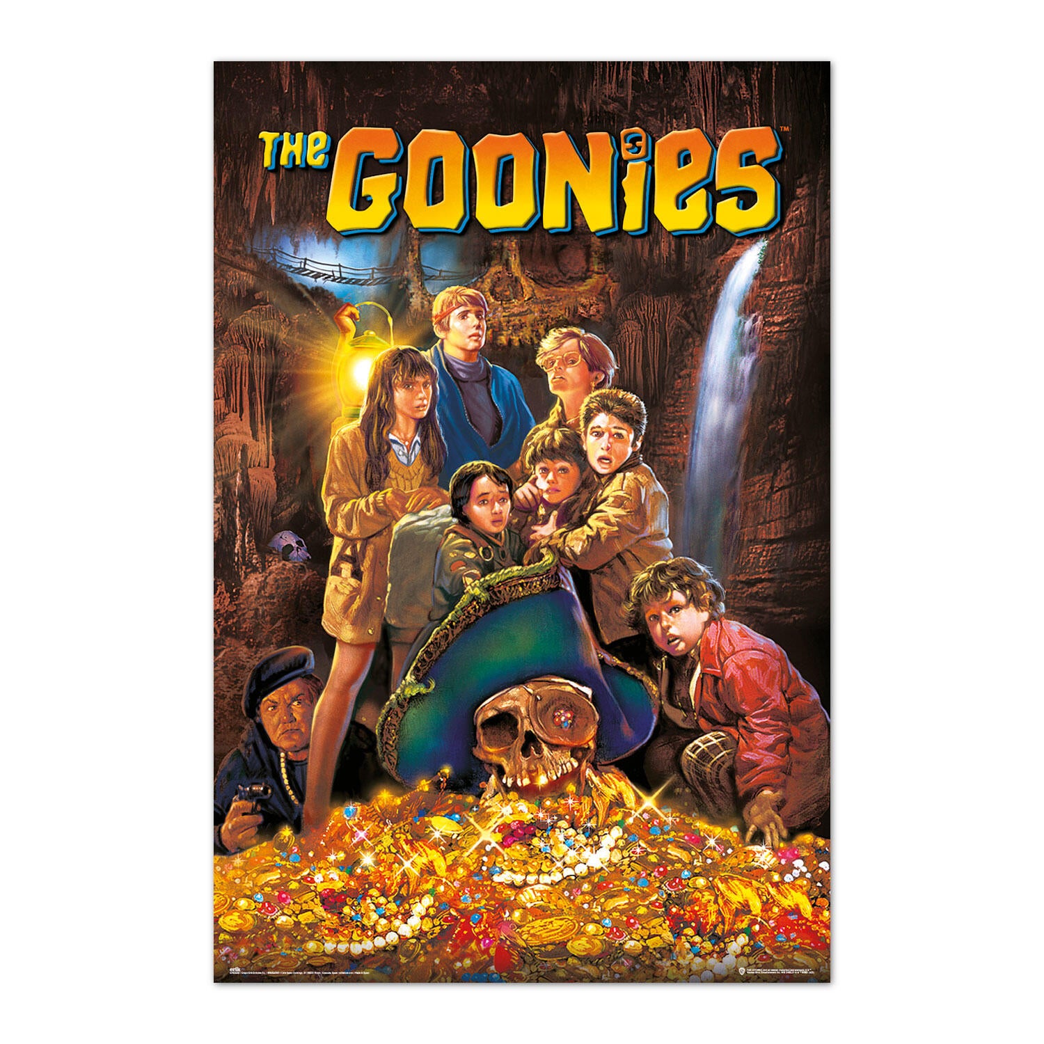 Póster Cine rectangular de 61 x 91.5 cm. Papel The Goonies Treasure multicolor - 2