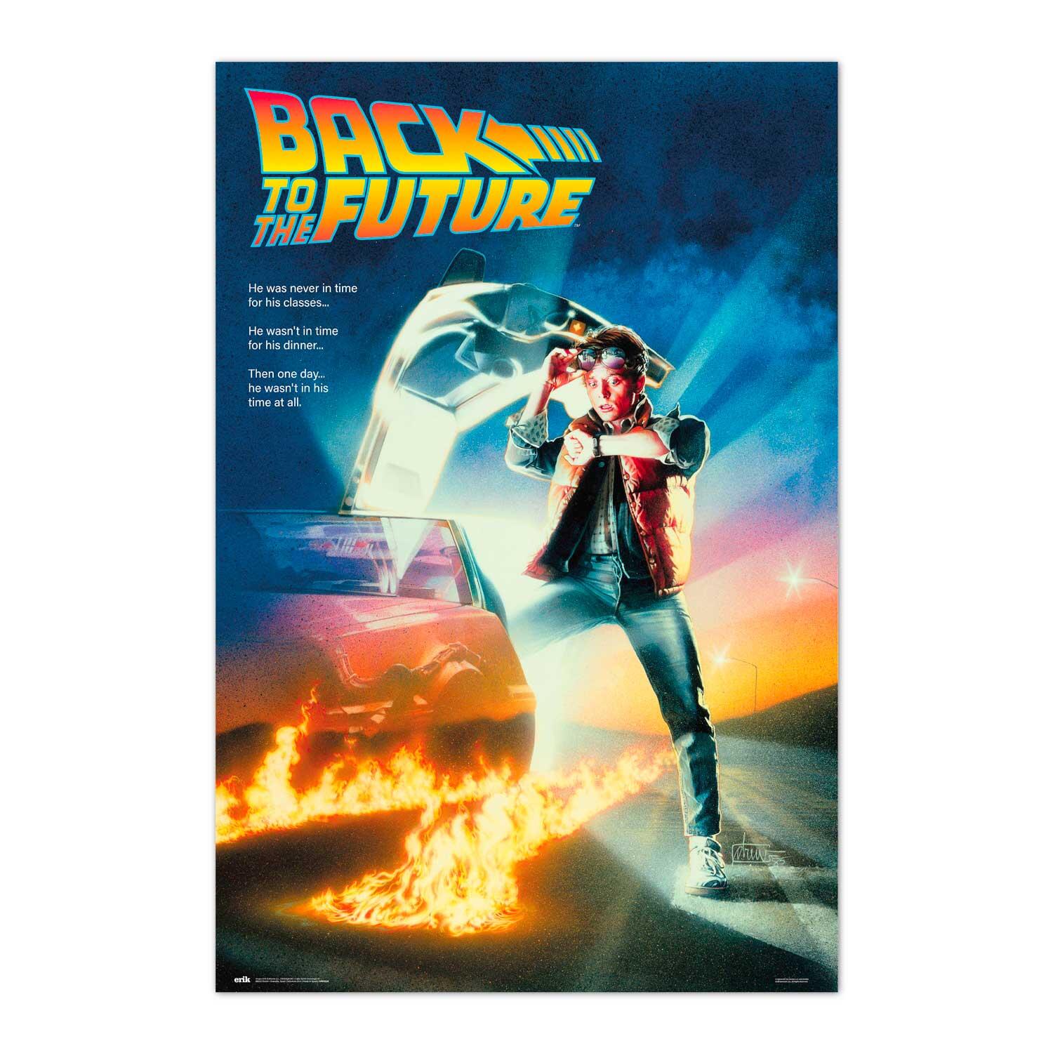 Póster Cine rectangular de 61 x 91.5 cm. Papel Regreso Al Futuro 1 multicolor - 2