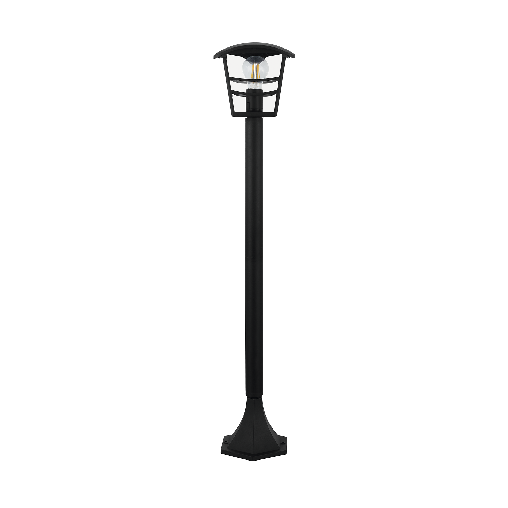 Baliza de jardín exterior E27 Palama Inspire 100 cm aluminio negro resistencia IP44 - 4