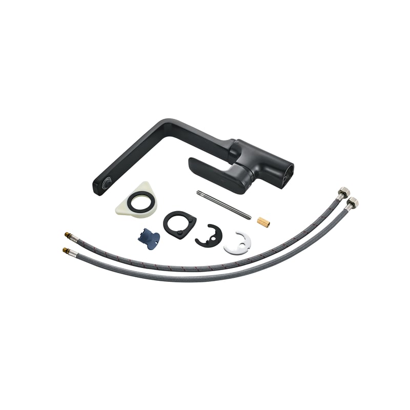 Bateria kuchenna Deli Remix Czarna wylewka L 28,1 cm Delinia