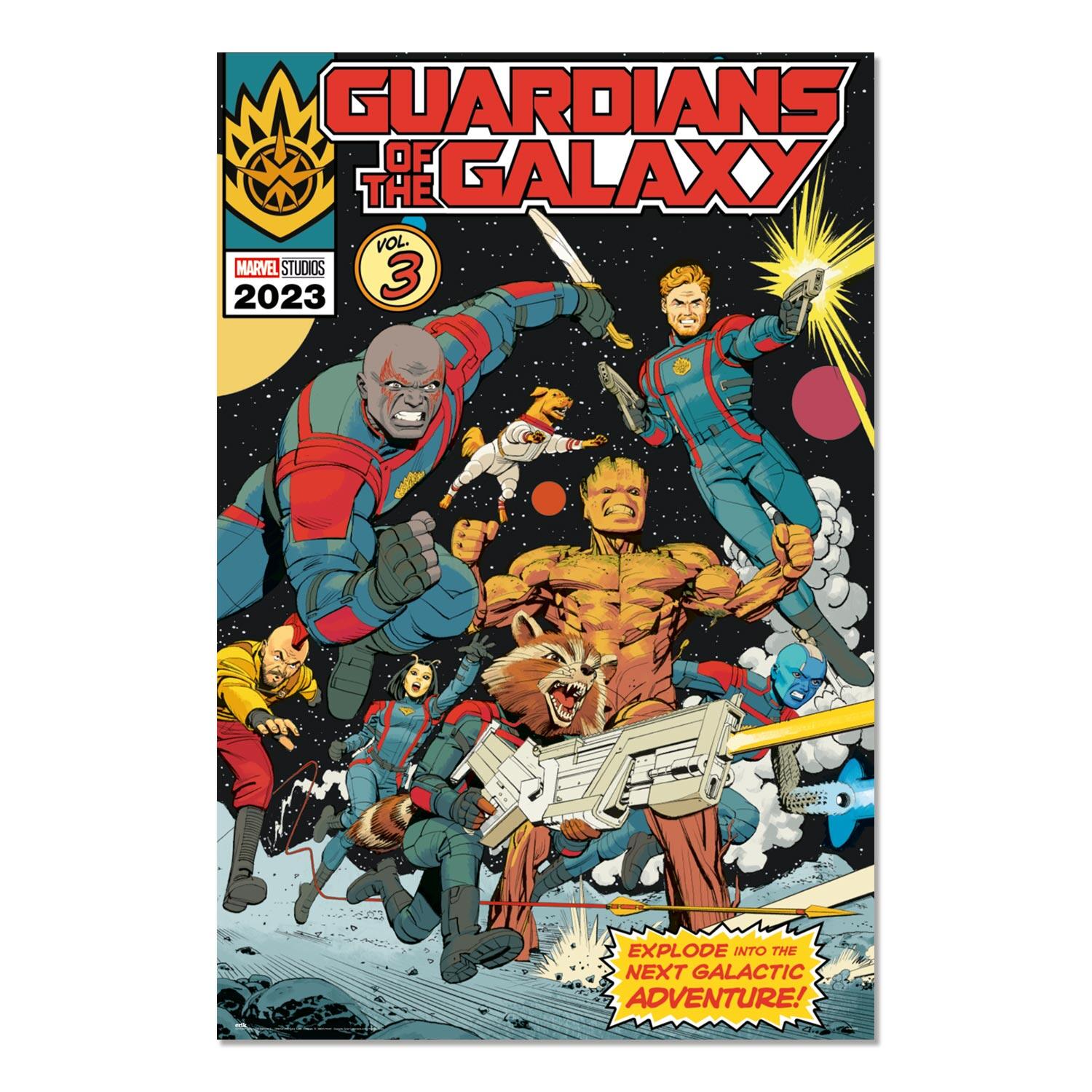 Póster Cine rectangular de 61 x 91.5 cm. Papel Marvel Guardianes de la Galaxia Vol 3 multicolor - 2