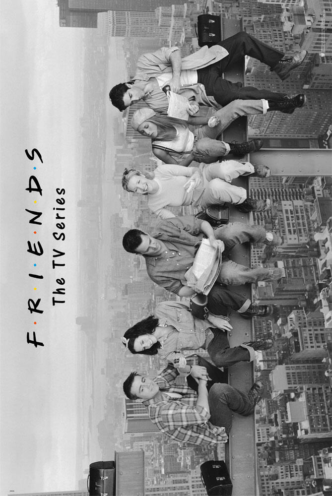 Póster Cine rectangular de 61 x 91.5 cm. Papel Friends Lunch On A Skyscraper multicolor - 2