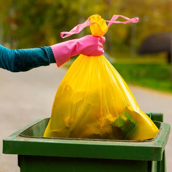 10 sacs-poubelle de tri jaunes 50L Leroy Merlin