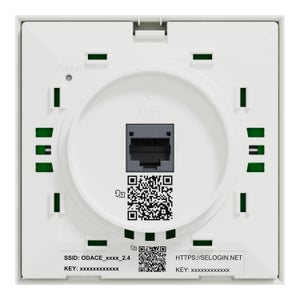 Prise RJ45 Wifi bi-bande 1 Gb/s Odace Resi9 Connect, SCHNEIDER ELECTRIC, blanc