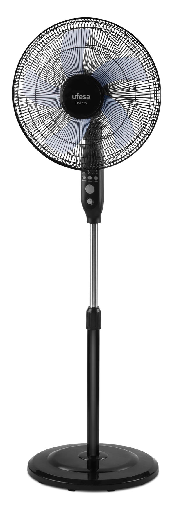 Ventoinha de pé preto Dakota 50W/40cm Ufesa