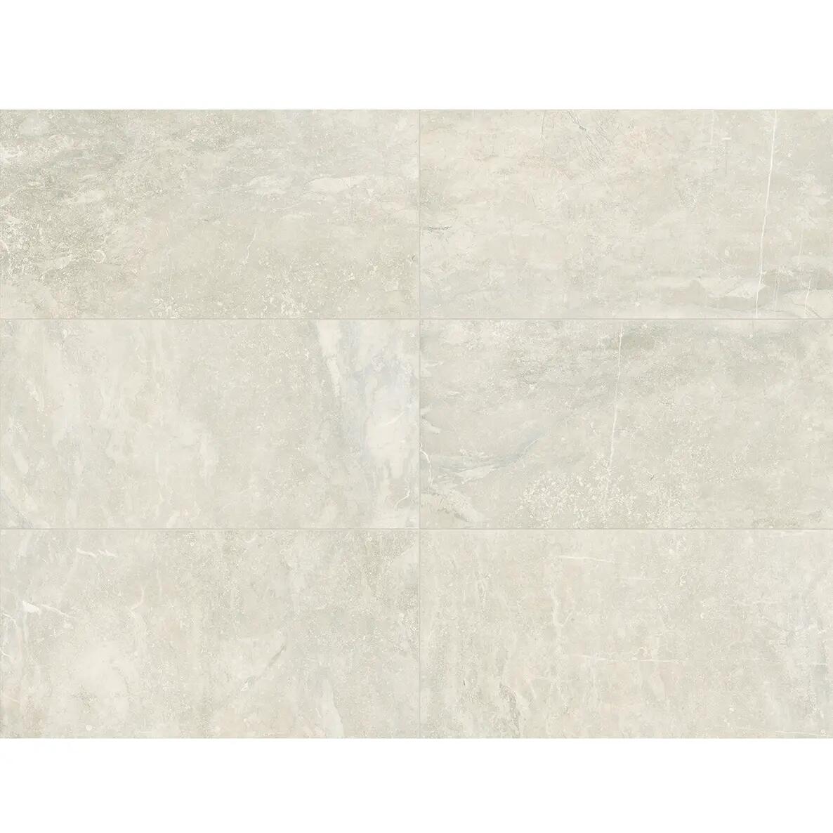 Piastrella da pavimento e rivestimento interno ed esterno 60 x 120 cm Sp. 9.2 mm rettificato Path Silk in gres porcellanato bianco opaco traffico molto intenso (pei 5/5) R10 1.44 mq - 2