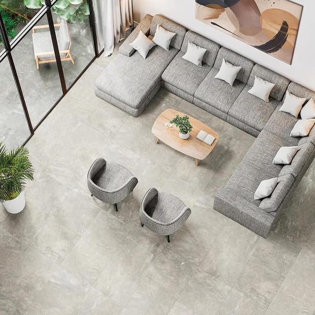 Leroymerlin Piastrella da pavimento e rivestimento interno ed esterno rettificato PATH in gres porcellanato opaco grigio 120 x 60cm Sp. 9.2 mm traffico molto intenso (pei 5/5) R10