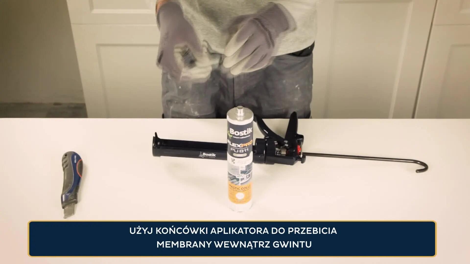 Klej montażowy uszczelniacz Flexpro PU811 300 ml grafit Bostik - 2