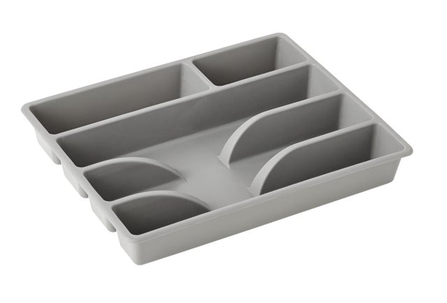 Cubertero DELINIA universal gris de 30.8x4.5x26 cm