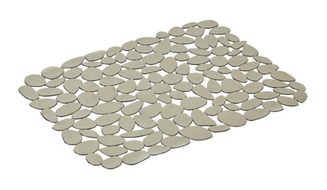 Tappeto protettivo per lavello Stone in pvc grigio / argento L 40 x P 30 cm