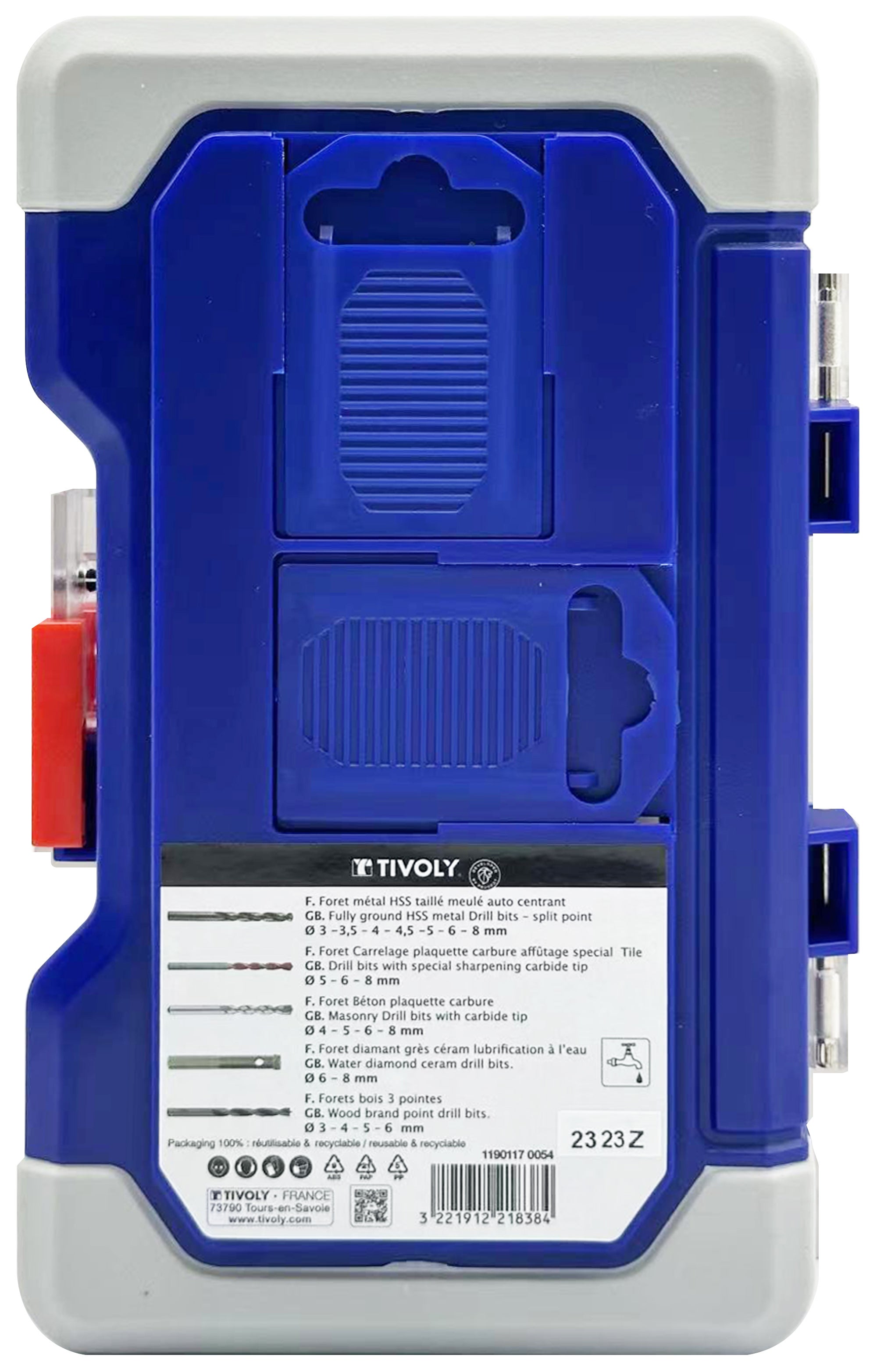 Coffret de 20 forets multimatériaux, Diam.3 à 8 mm TIVOLY - 5