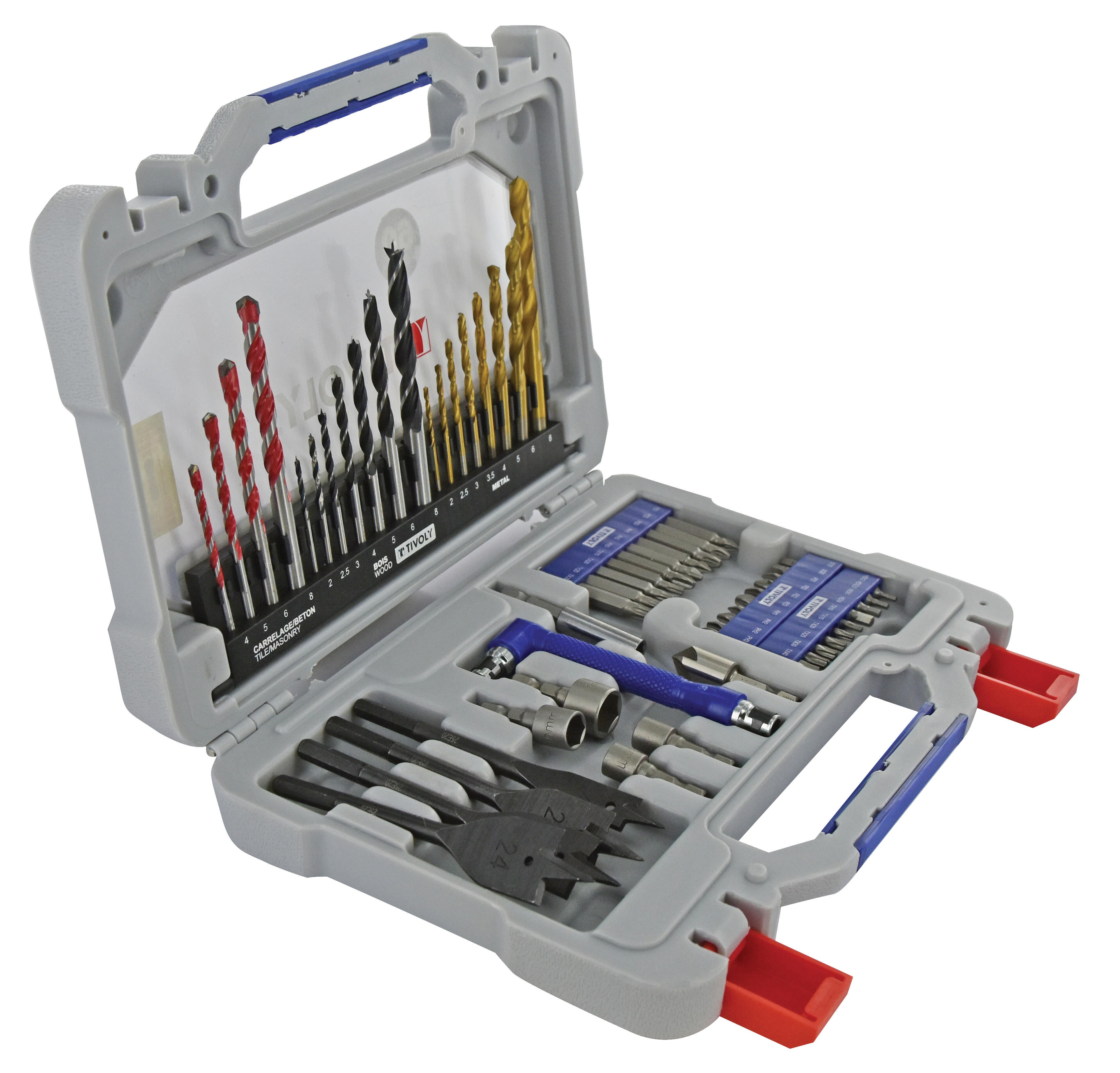 Coffret de 60 pièces perçage et vissage multimatériaux, Diam. 2 à 24 mm  TIVOLY - 3