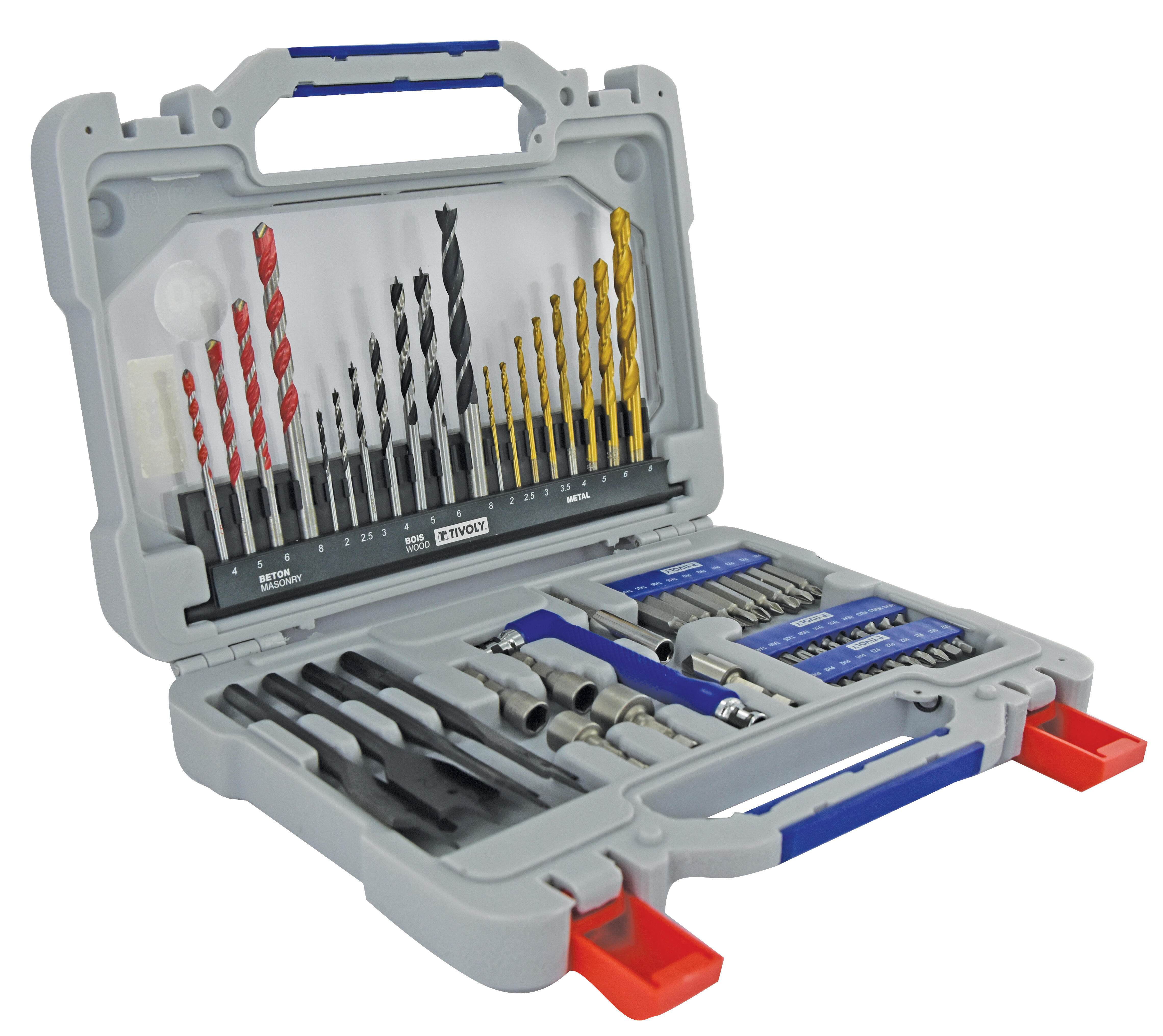 Coffret de 60 pièces perçage et vissage multimatériaux, Diam. 2 à 24 mm  TIVOLY - 2