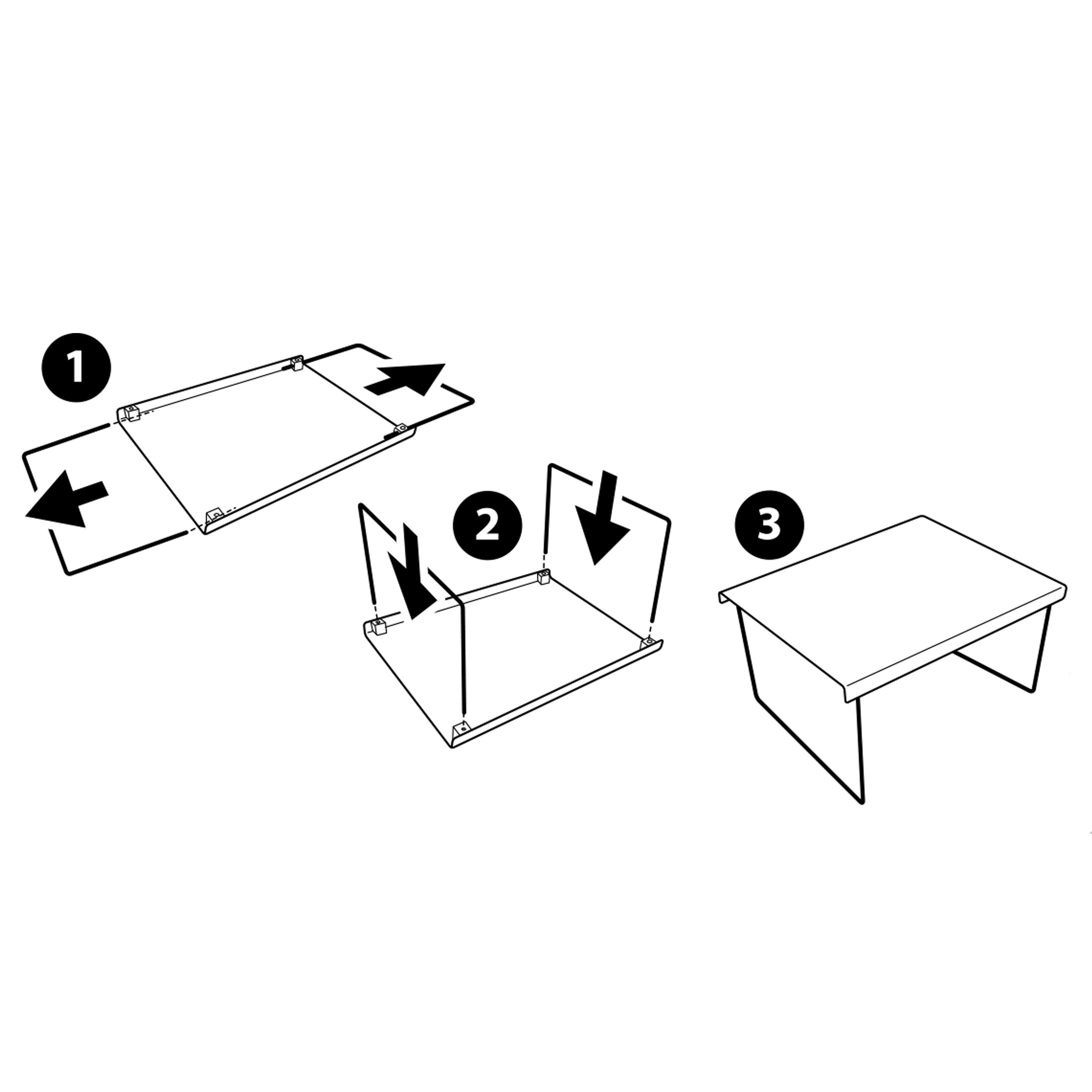 Mensola salva spazio in acciaio L 32 x H 15.5 x P 25 cm - 4