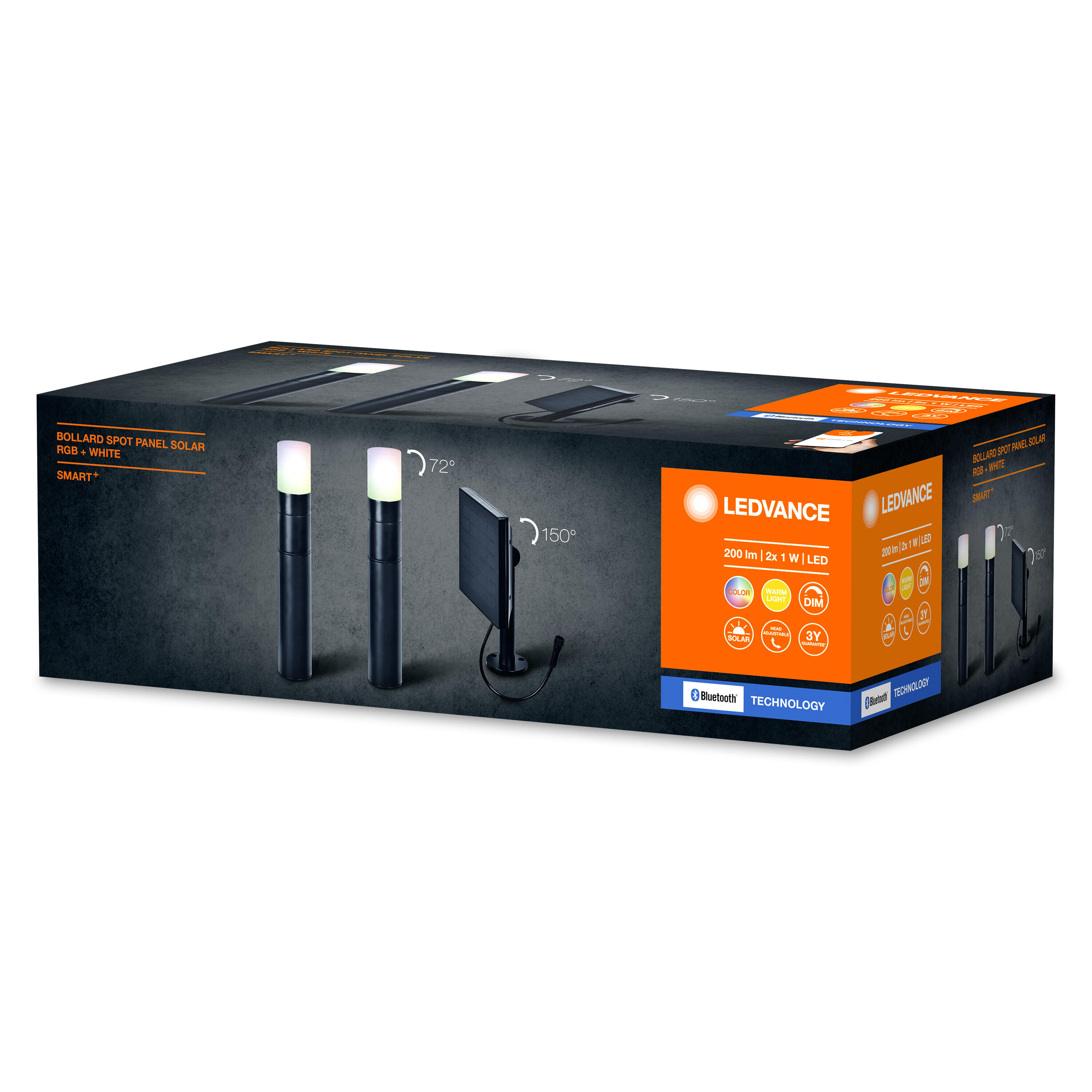 2 projecteurs à piquer solaire Smart+, changement couleurs/blancs, noir LEDVANCE - 5